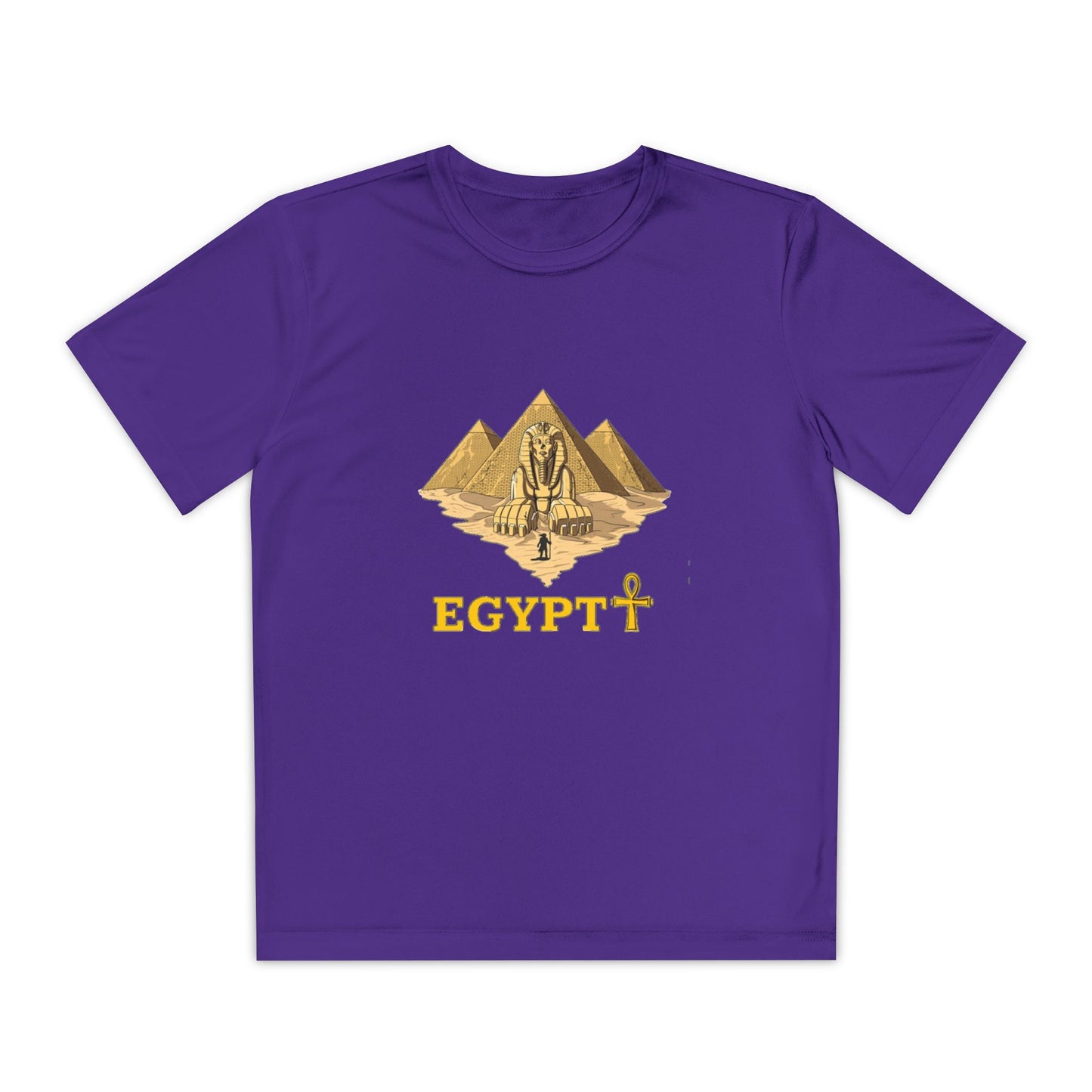 Egyptian Pyramid Youth Tee, Cool Shirt for Kids, Vintage Style Cotton Top, Gift for Birthdays, Travel Enthusiasts, Summer Wear