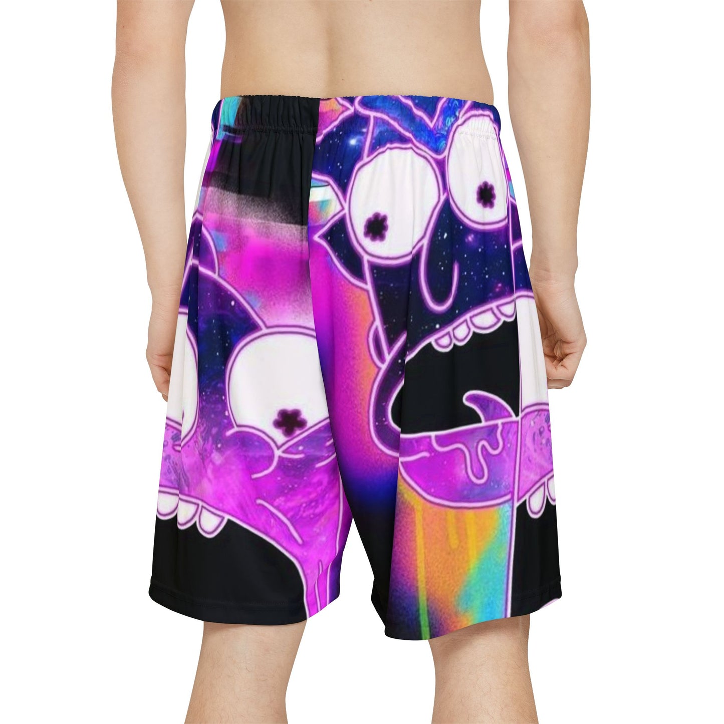 Vibrant Graphic Men's Sports Shorts - Perfect for Active Fun & Casual Style