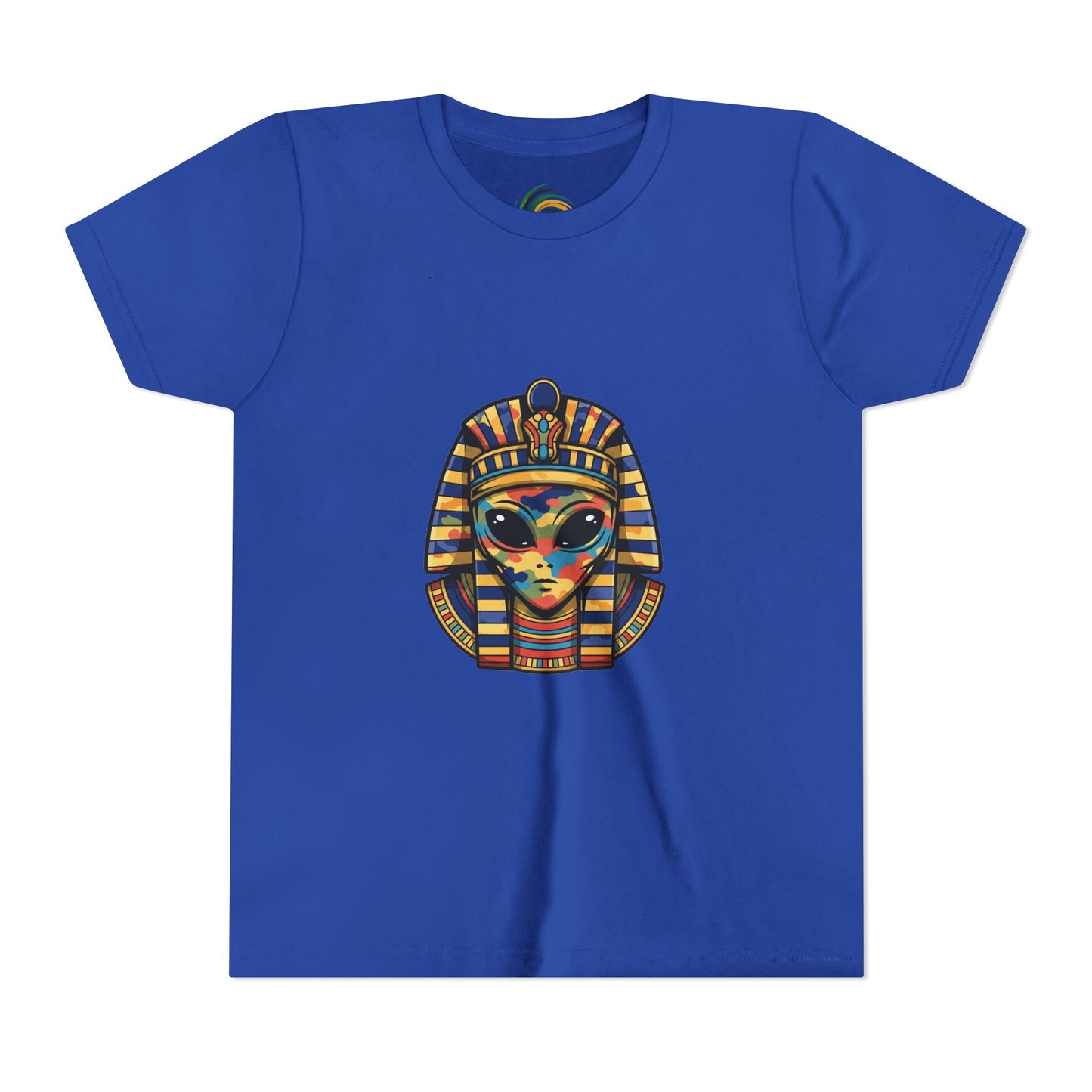 Colorful Pharaoh Youth Tee - Fun Gift, Apparel, Kids Fashion, Egyptian Theme, Summer Wear