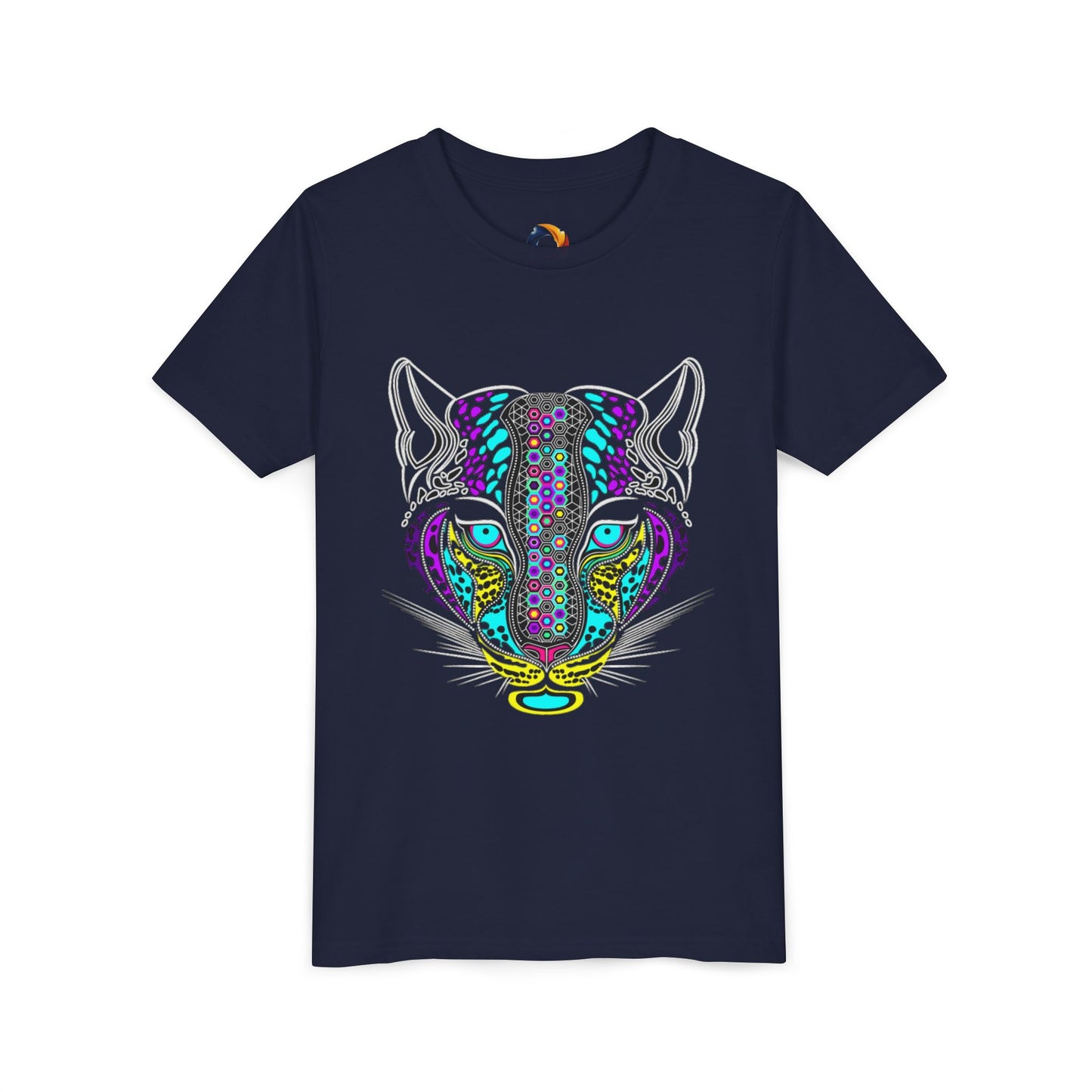 Colorful Tiger Youth Tee, Trendy Kids Shirt, Animal Lover Gift, Fun Birthday Apparel, Unique Graphic Tee