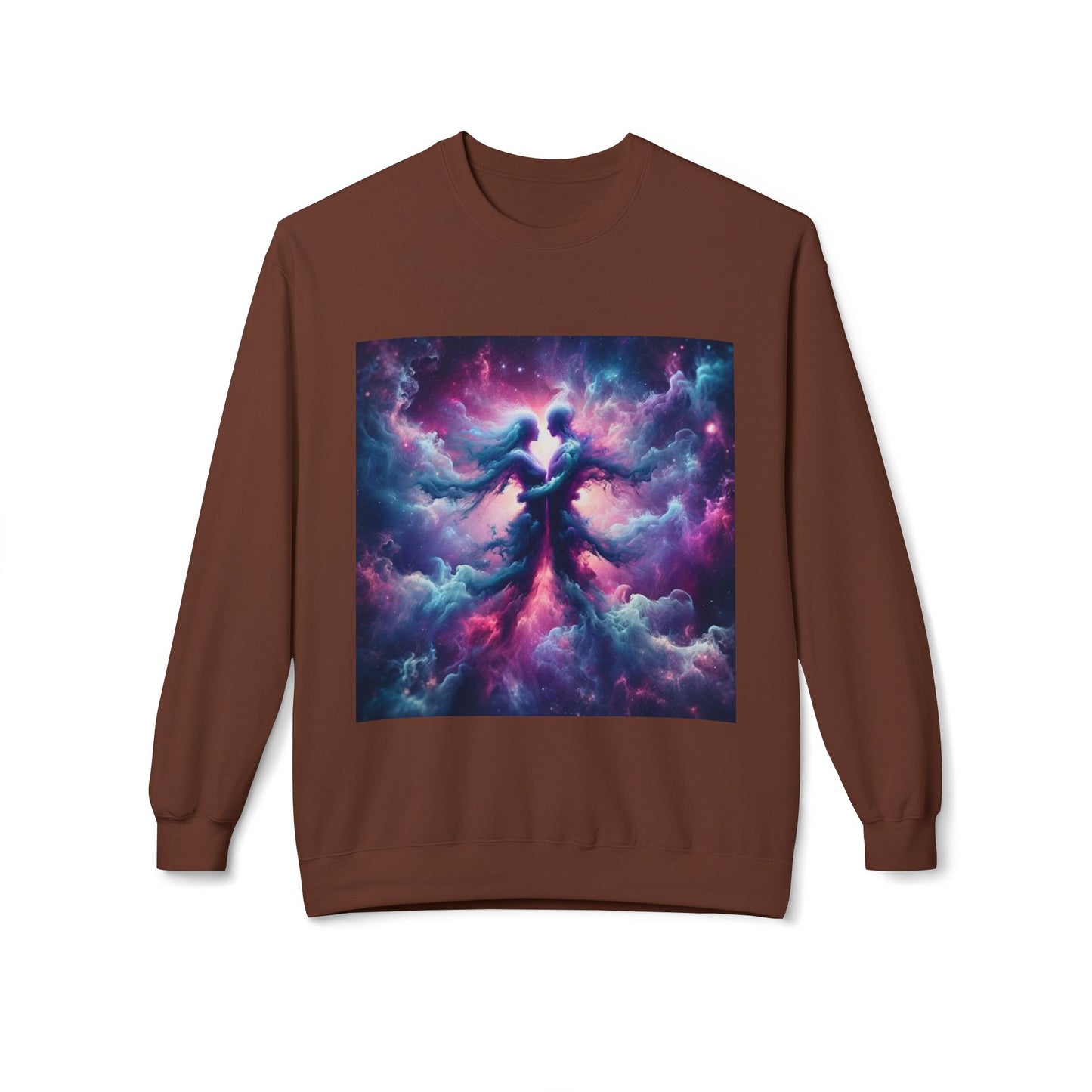 Cosmic Vibes Crewneck Sweatshirt | Unisex Midweight Fleece | Perfect for Stargazers, Gift for Astronomy Lovers, Space Design