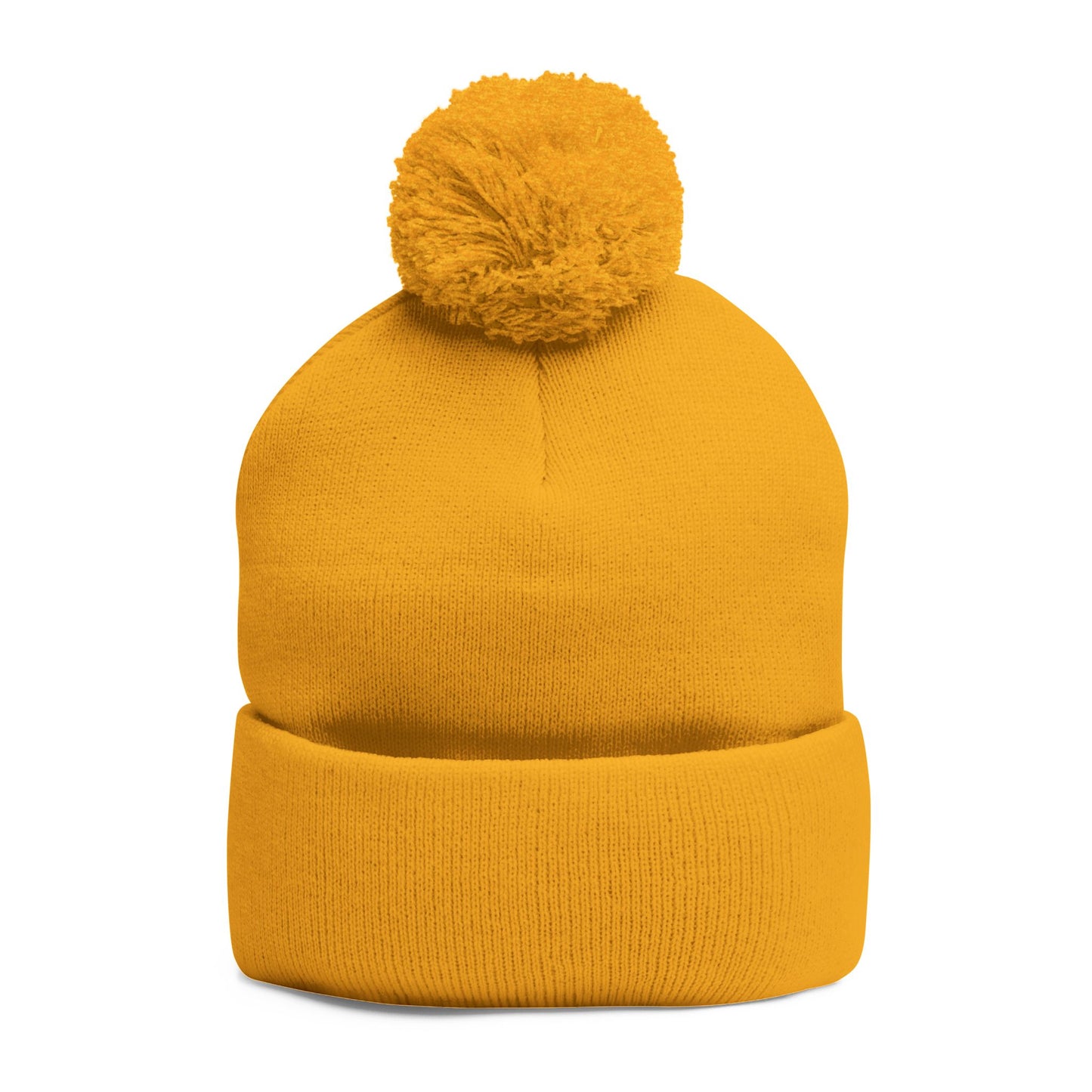 Cozy Embroidered Pom-Pom Knit Cap, Winter Hat for Men & Women, Holiday Gift Beanie, Cute Knitted Cap, Casual Headwear