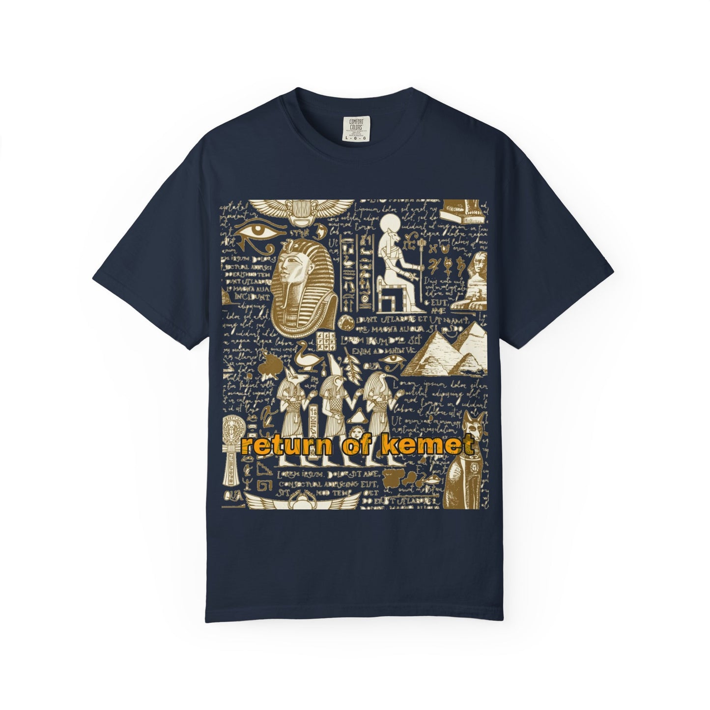 Egyptian-Inspired Unisex T-Shirt - Retro Vibe, Perfect for Music Lovers, Festivals, Gifts, Casual Wear, Vintage Style