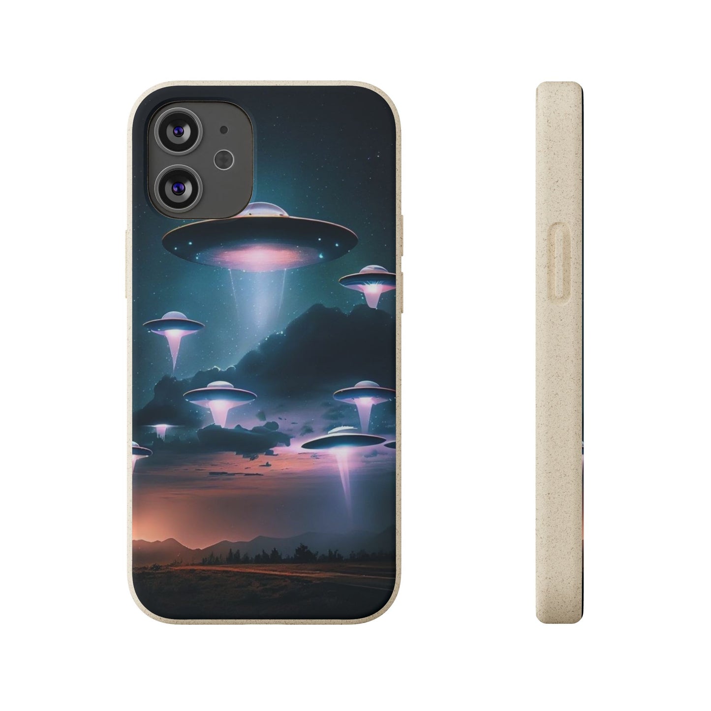 Biodegradable UFO Phone Case - Eco-Friendly and Stylish Design