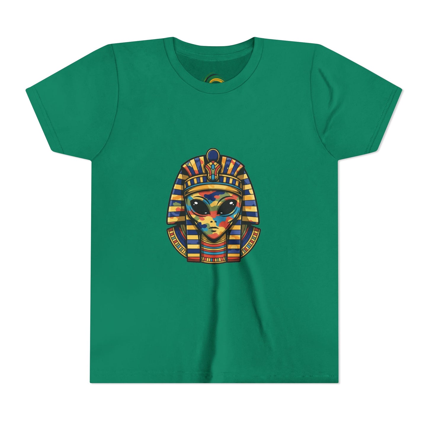 Colorful Pharaoh Youth Tee - Fun Gift, Apparel, Kids Fashion, Egyptian Theme, Summer Wear