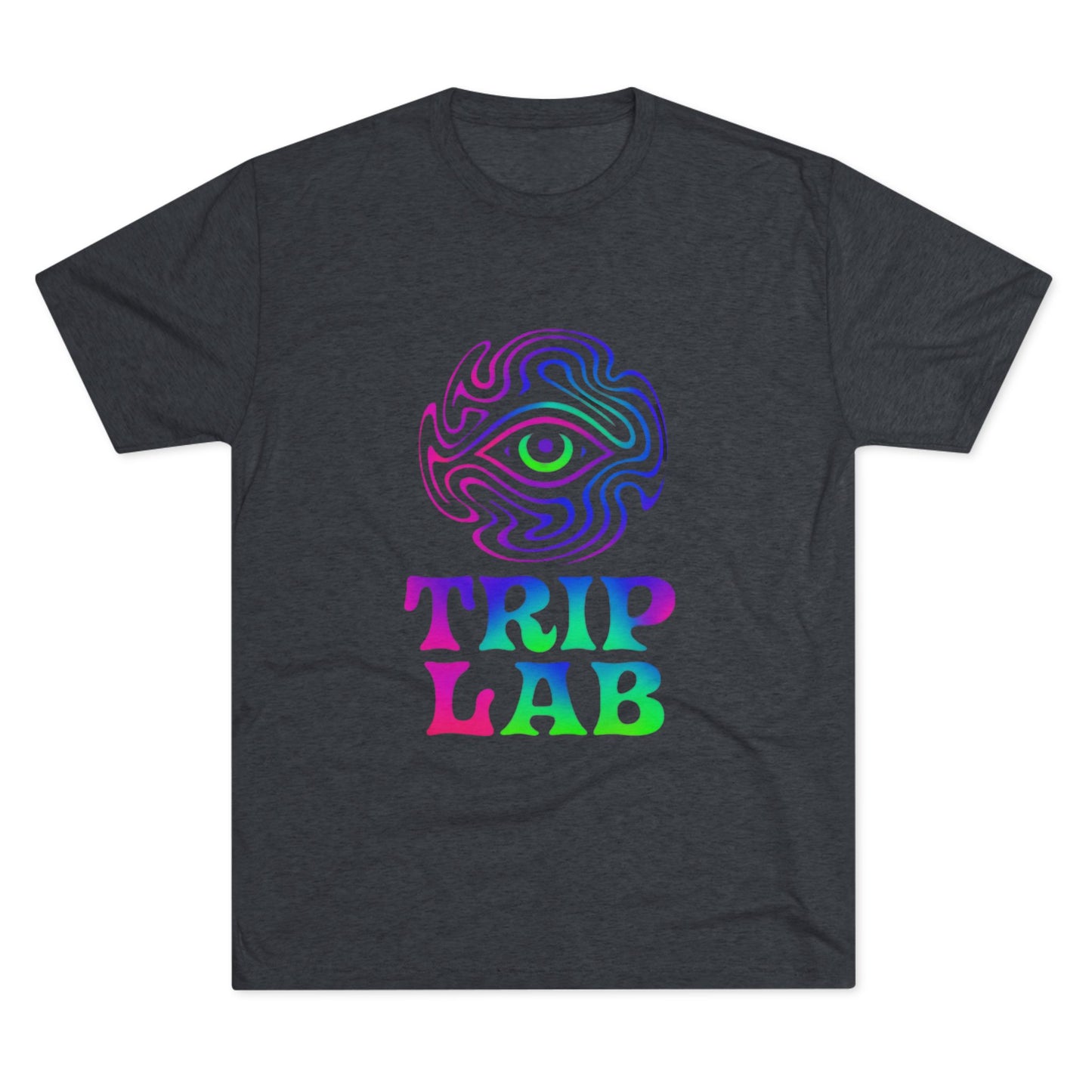 Colorful Psychedelic Tee - Trip Lab Unisex Crew Shirt, Festival Wear, Gift for Him or Her, Summer Wardrobe, Boho Style T-Shirt