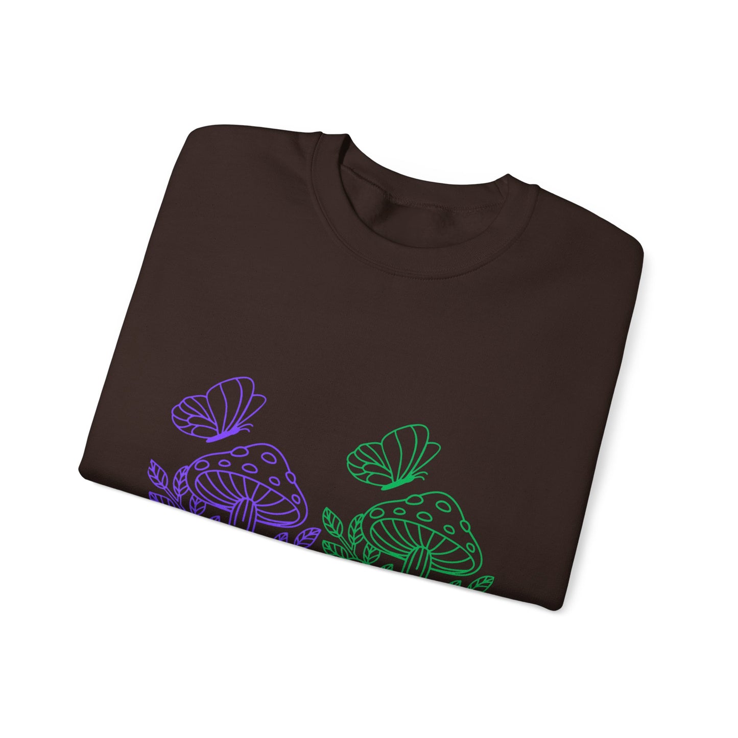 Whimsical Mushroom Crewneck Sweatshirt, Cozy Unisex Sweater, Nature-Inspired Apparel, Perfect for Gifts, Spring Style, Casual Comfort
