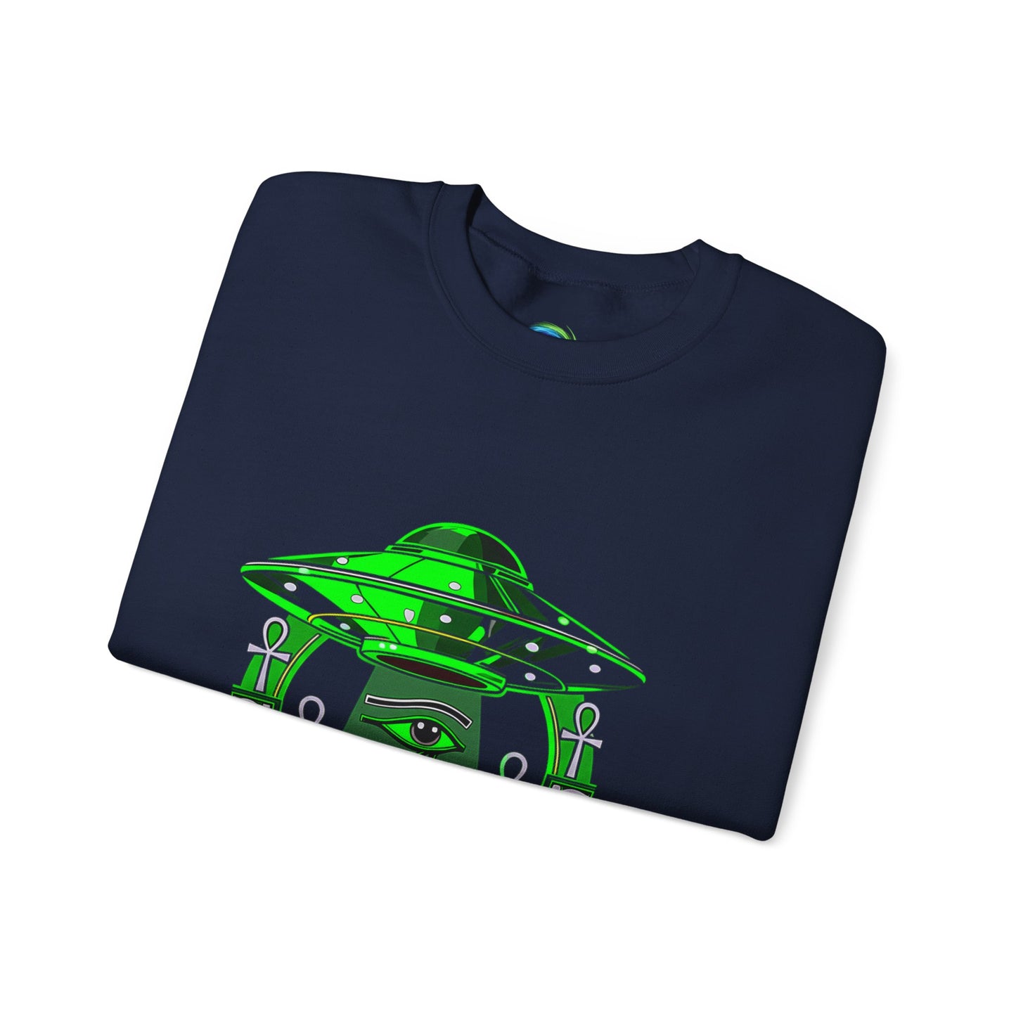 Alien Abduction Graphic Sweatshirt, Cozy Unisex Crewneck, UFO Lover Gift, Space-Themed Apparel, Casual Everyday Wear
