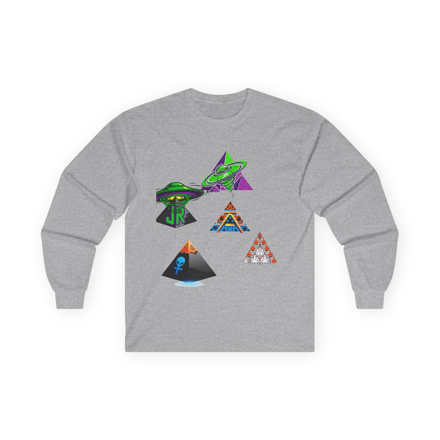 Unisex Long Sleeve Graphic Tee - Retro Vibes, Comfortable Casual Wear, Perfect for Gift Giving, Festival Wear, Everyday Comfort