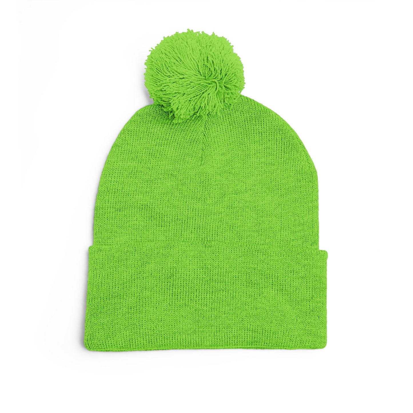 Cozy Embroidered Pom-Pom Knit Cap, Winter Hat for Men & Women, Holiday Gift Beanie, Cute Knitted Cap, Casual Headwear