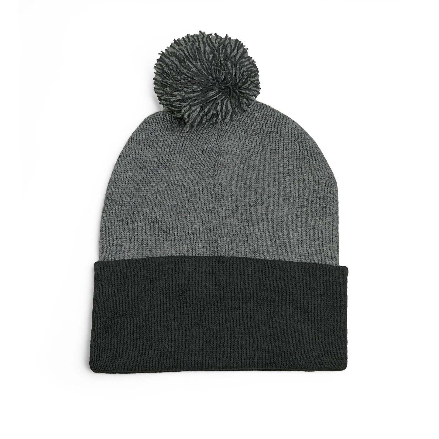Cozy Embroidered Pom-Pom Knit Cap, Winter Hat for Men & Women, Holiday Gift Beanie, Cute Knitted Cap, Casual Headwear