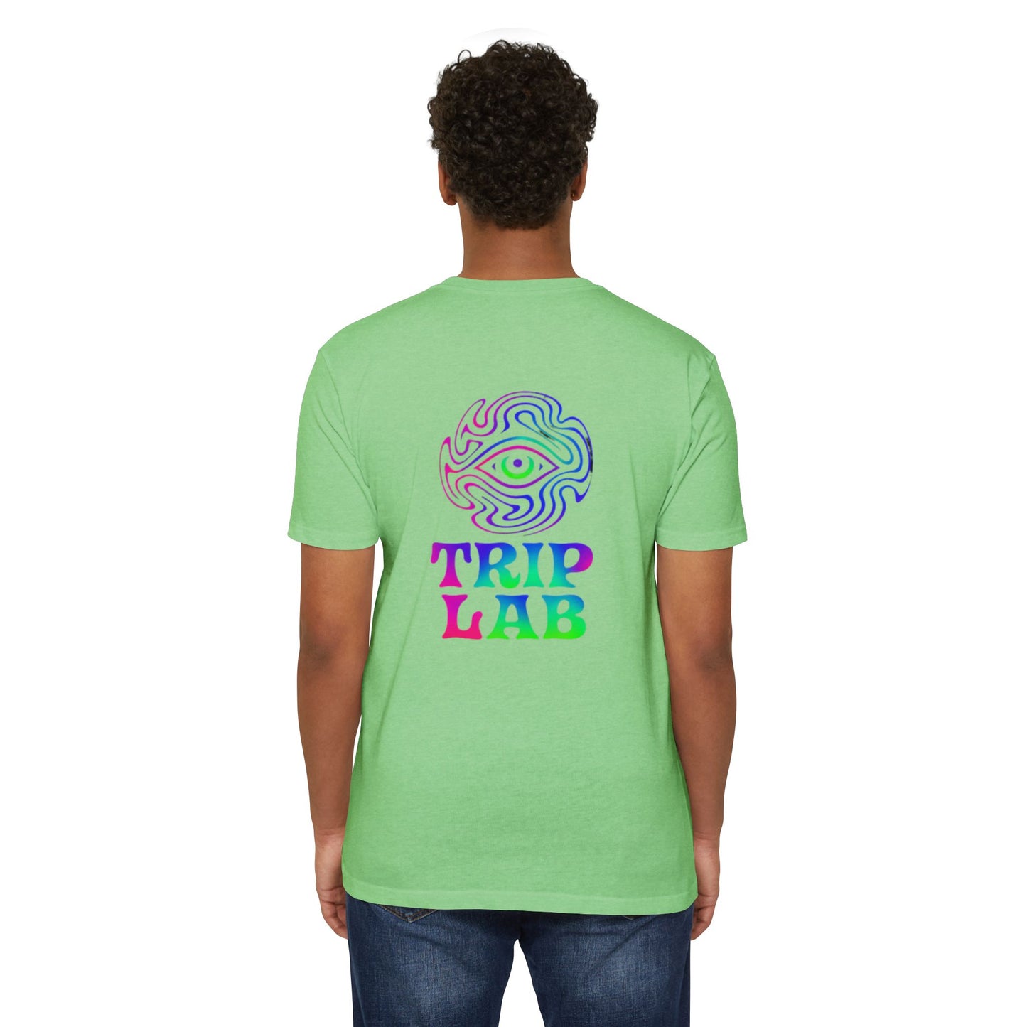 🫵Colorful Trip Lab Unisex👍 T-Shirt, Psychedelic Tee, Casual Wear, Music Festival Top, Gift for Adventure Lovers