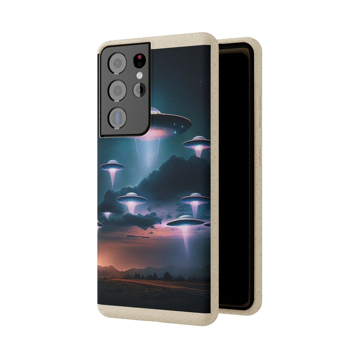 Biodegradable UFO Phone Case - Eco-Friendly and Stylish Design