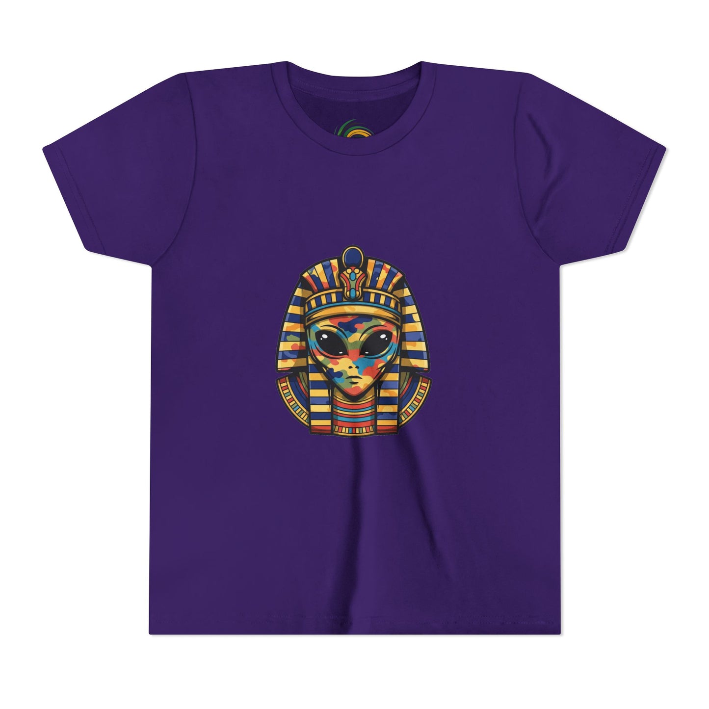Colorful Pharaoh Youth Tee - Fun Gift, Apparel, Kids Fashion, Egyptian Theme, Summer Wear