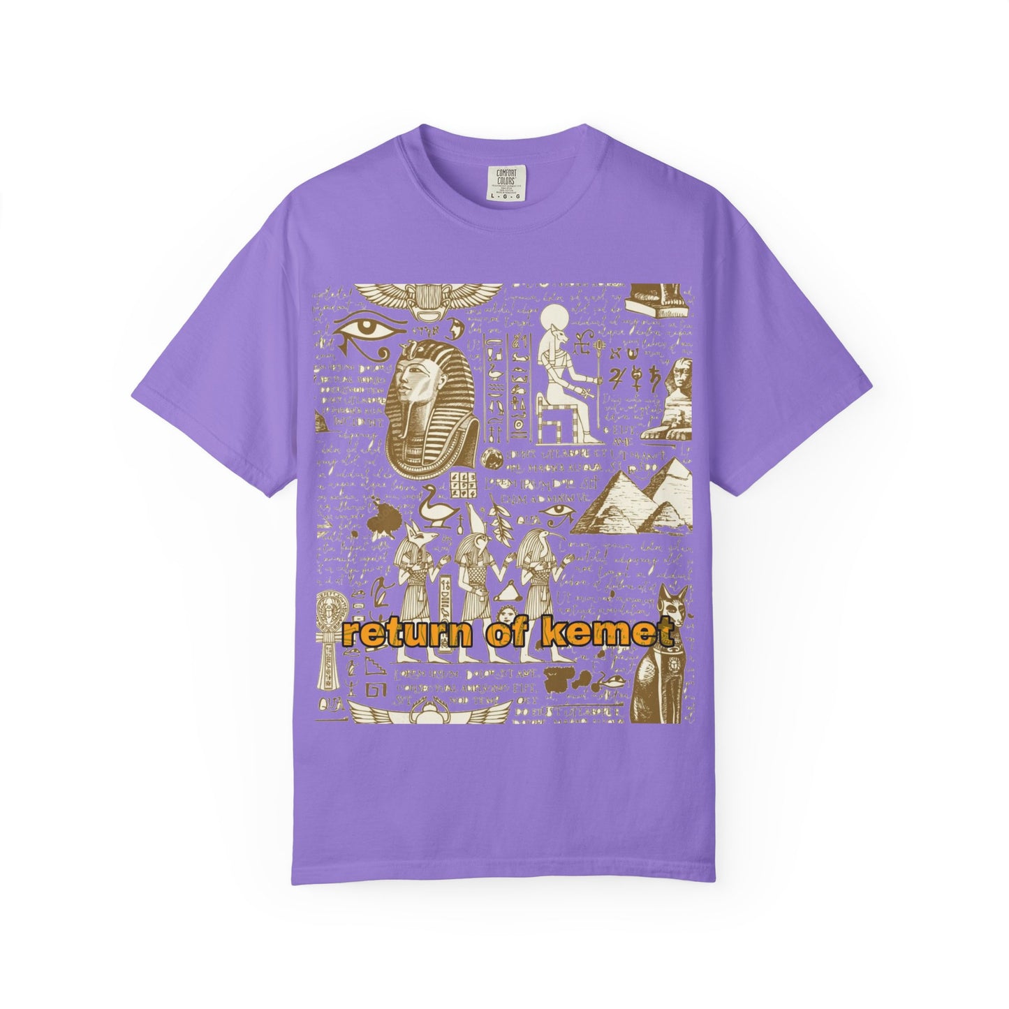 Egyptian-Inspired Unisex T-Shirt - Retro Vibe, Perfect for Music Lovers, Festivals, Gifts, Casual Wear, Vintage Style