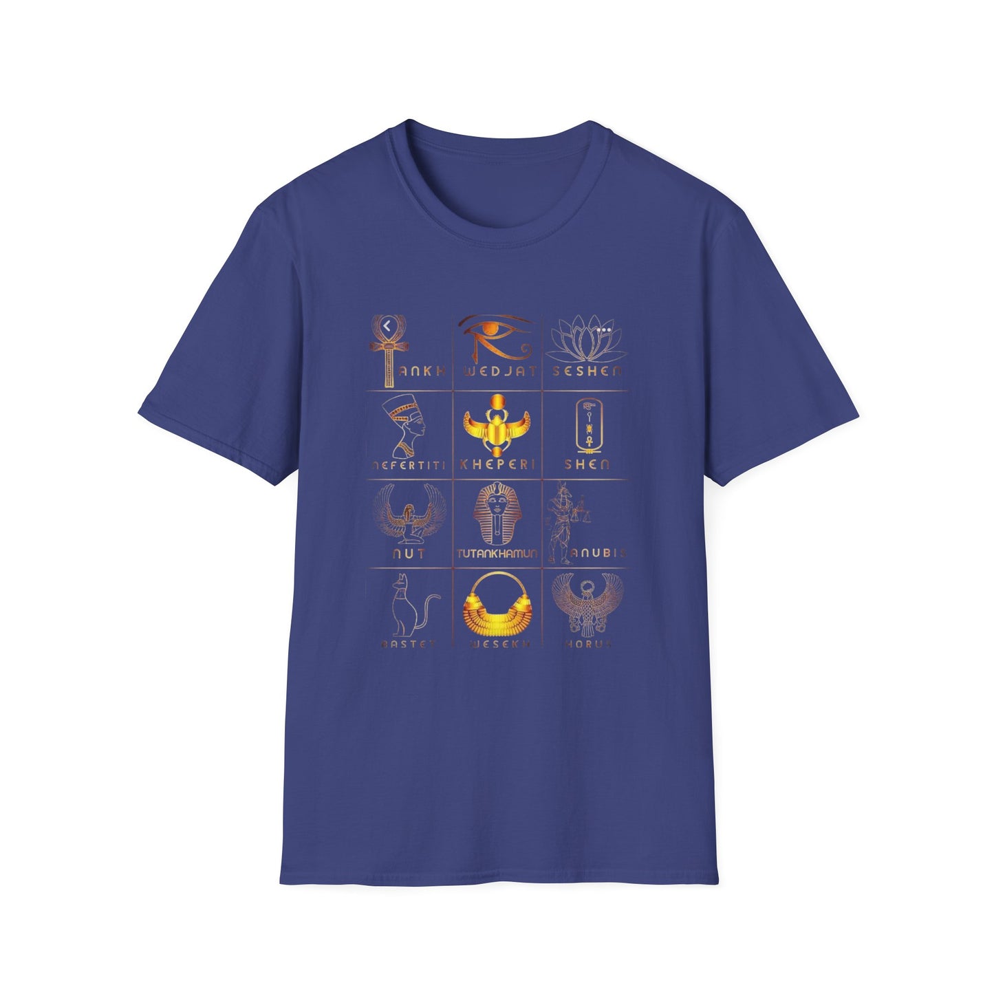 Egyptian Mythology Graphic Tee, Unisex Softstyle T-Shirt, Vintage Aesthetic Shirt, Gift for History Buffs, Astrology Summer Wardrobe
