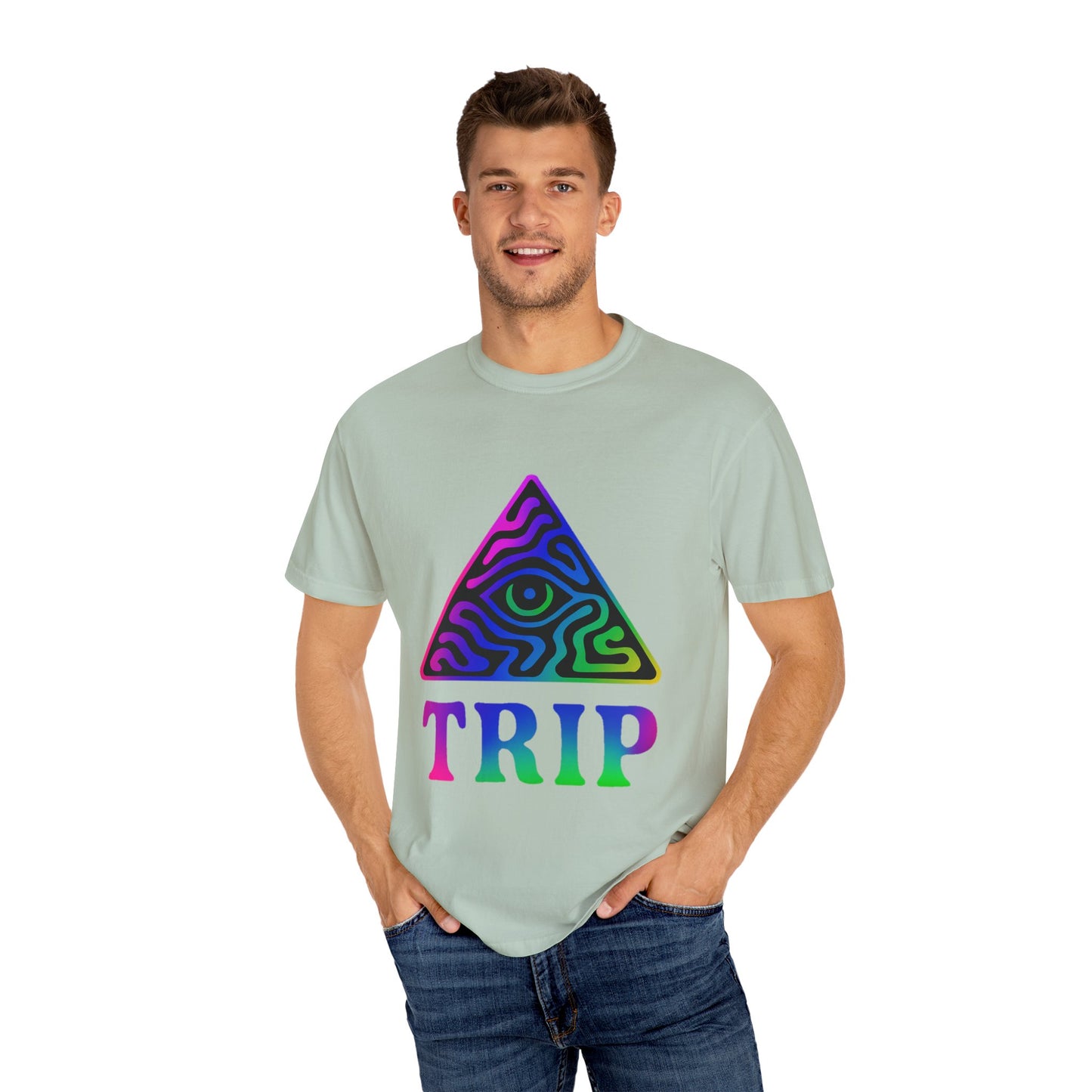 Psychedelic Trip T-Shirt, Unisex Graphic Tee, Retro Vibe Shirt, Festival Wear, Gift for Creative Souls