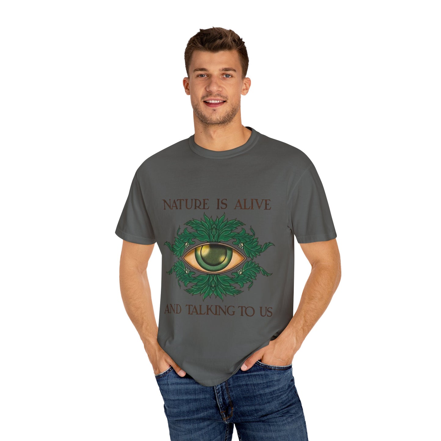 Nature-Inspired Unisex T-Shirt, Eco Friendly Tee, Nature Lover Gift, Casual Wear, Vintage Graphic Tee, Boho Style, Earth Day
