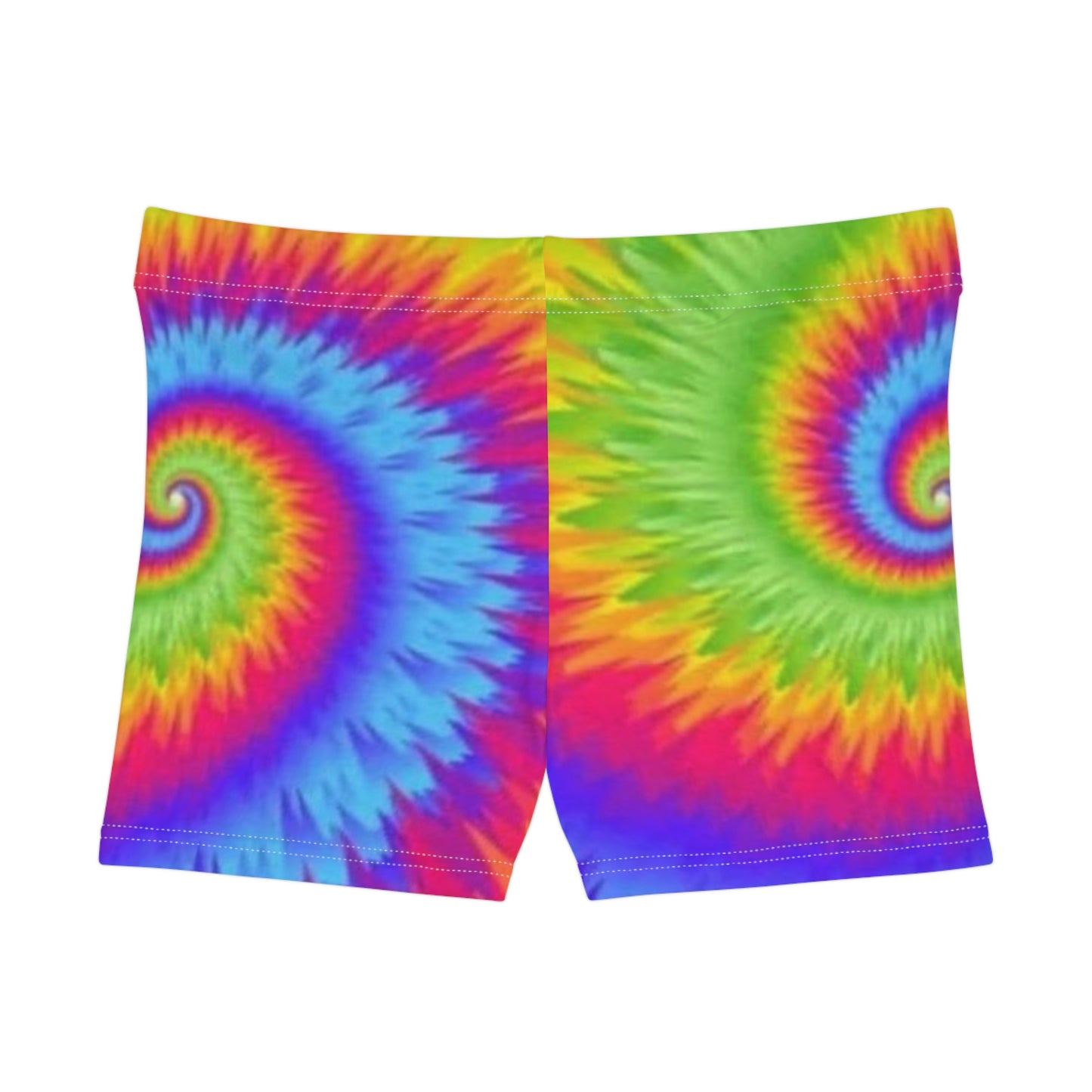 Colorful Tie-Dye Women's Shorts, Summer Casual Shorts, Festival Wear, Beach Breezy Shorts, Vibrant Loungewear
