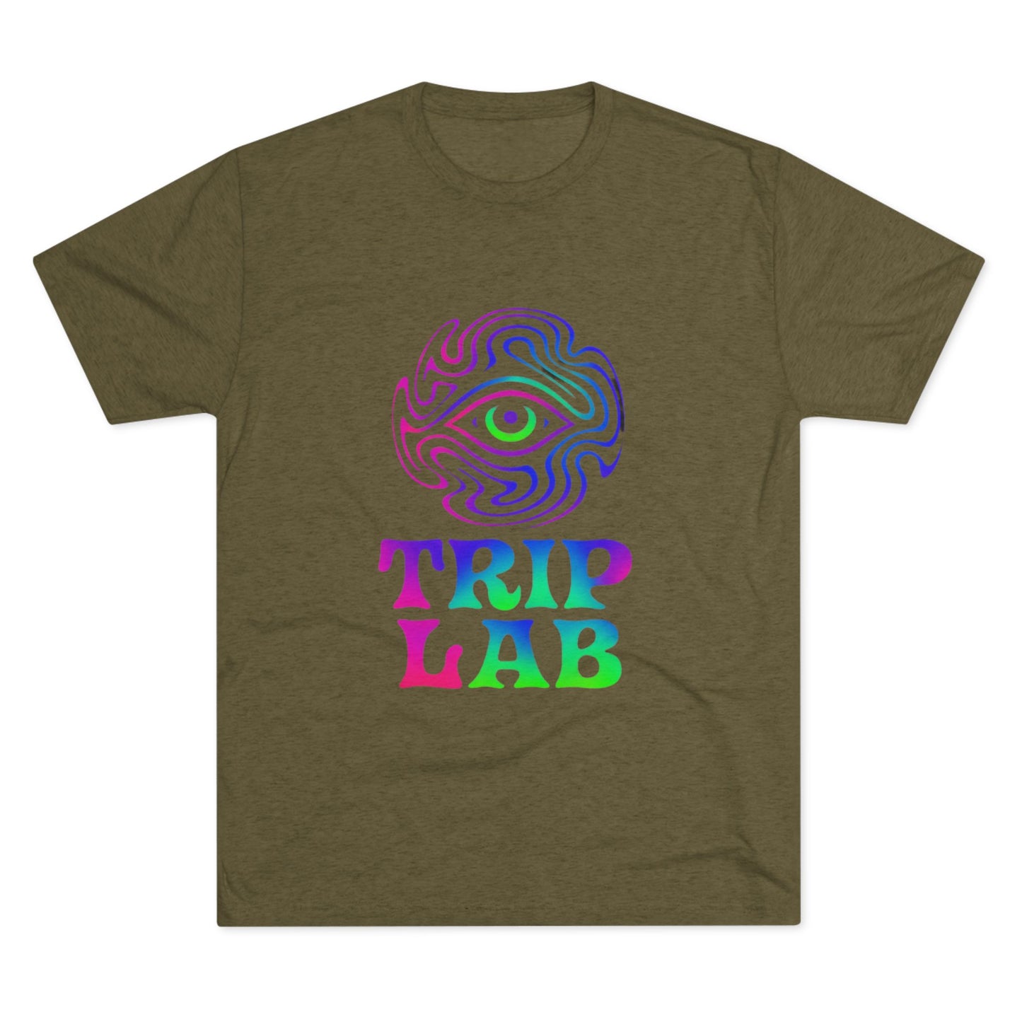 Colorful Psychedelic Tee - Trip Lab Unisex Crew Shirt, Festival Wear, Gift for Him or Her, Summer Wardrobe, Boho Style T-Shirt