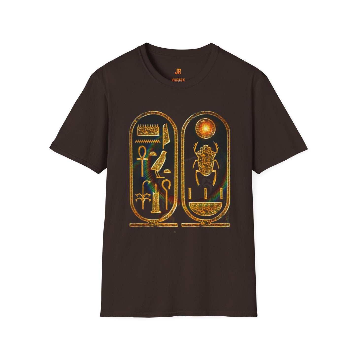 Vintage Egyptian Art Unisex Softstyle T-Shirt - Retro Graphic Tee, Unisex Casual Wear, Unique Gift for History Lovers, Summer Essential
