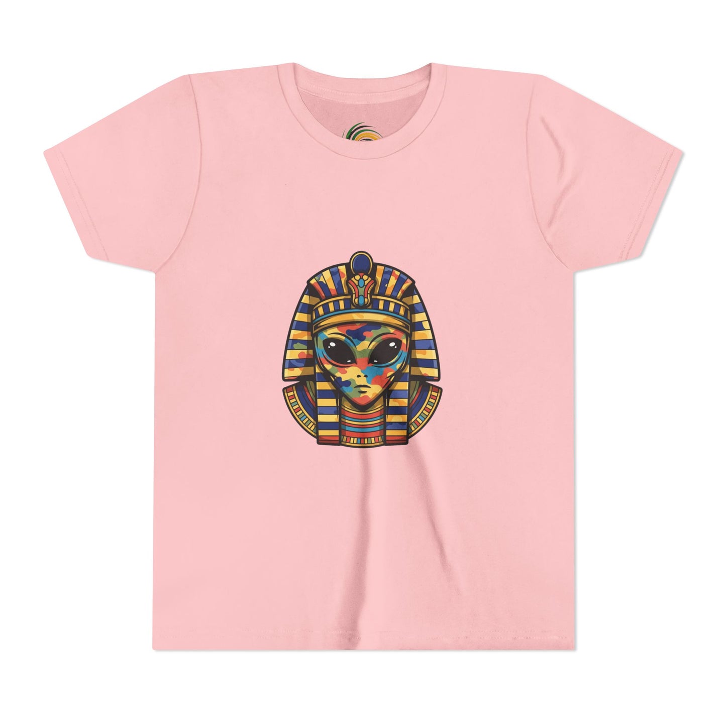 Colorful Pharaoh Youth Tee - Fun Gift, Apparel, Kids Fashion, Egyptian Theme, Summer Wear