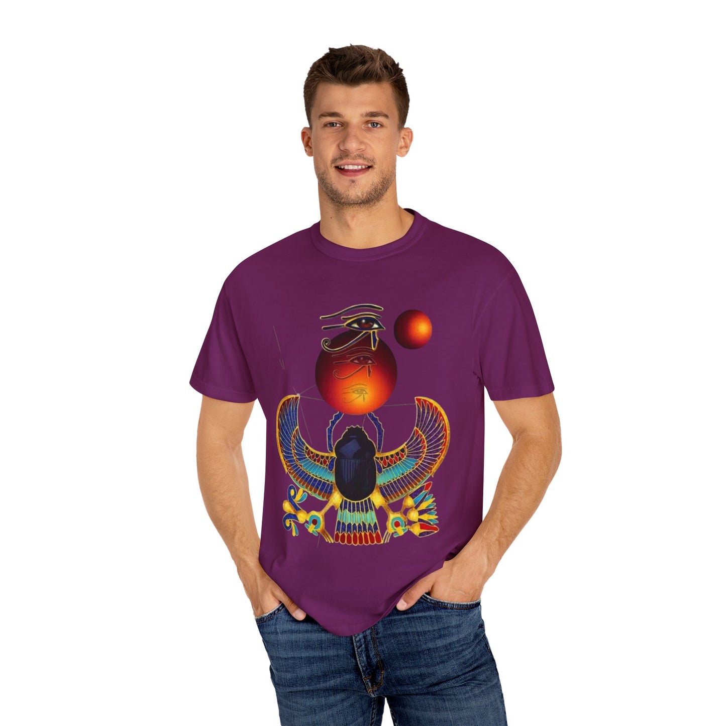 Vintage Egyptian Art T-shirt, Unisex Gift for History Lovers, Graphic Tee for Festivals, Artistic Apparel, Unique Gift Idea