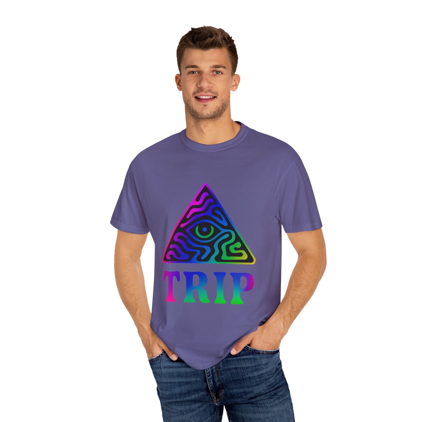 Psychedelic Trip T-Shirt, Unisex Graphic Tee, Retro Vibe Shirt, Festival Wear, Gift for Creative Souls