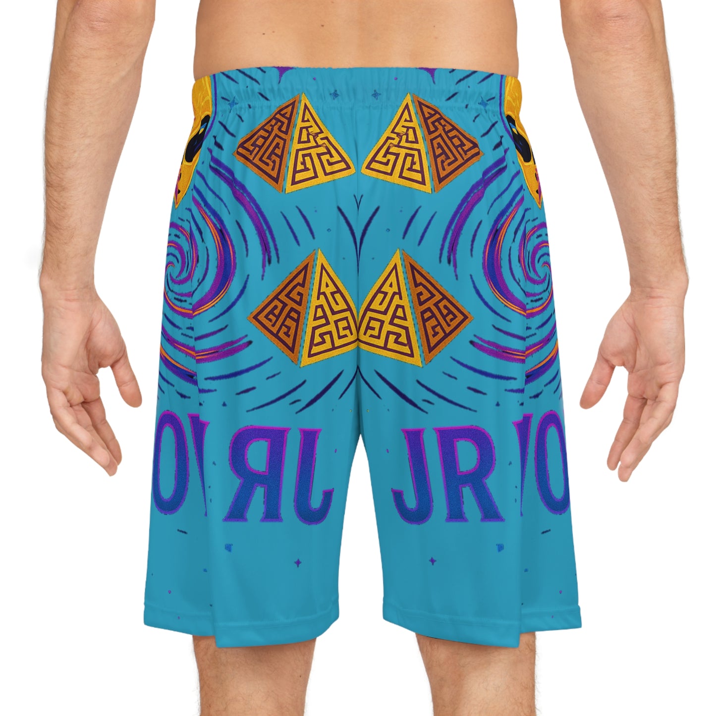 Vortex Alien Basketball Shorts - Fun Sportswear, Athletic Gear, Unisex Activewear, Summer Swimwear, Casual Streetwear