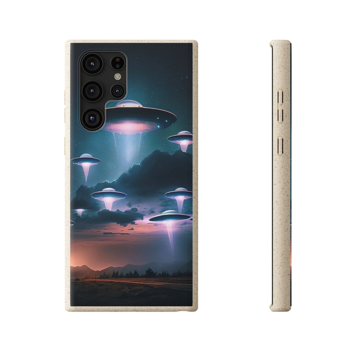 Biodegradable UFO Phone Case - Eco-Friendly and Stylish Design