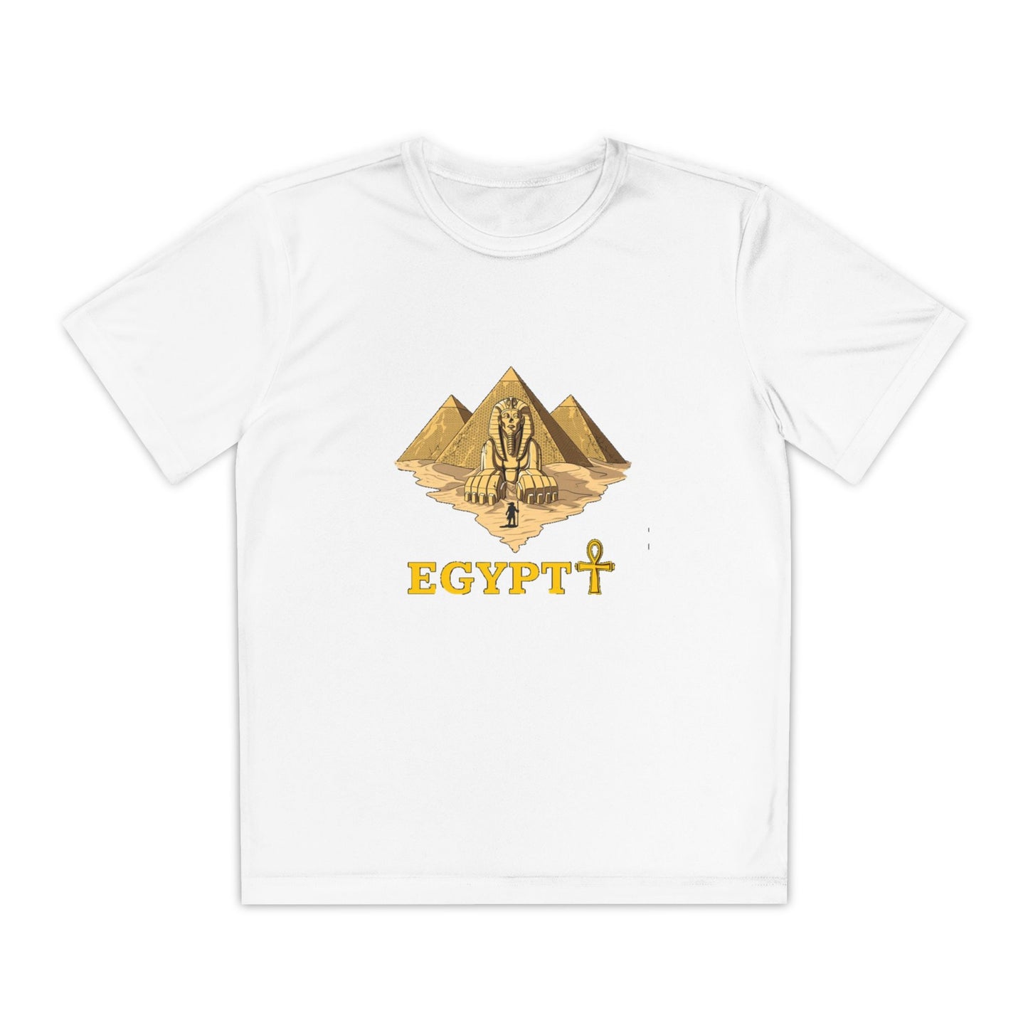 Egyptian Pyramid Youth Tee, Cool Shirt for Kids, Vintage Style Cotton Top, Gift for Birthdays, Travel Enthusiasts, Summer Wear