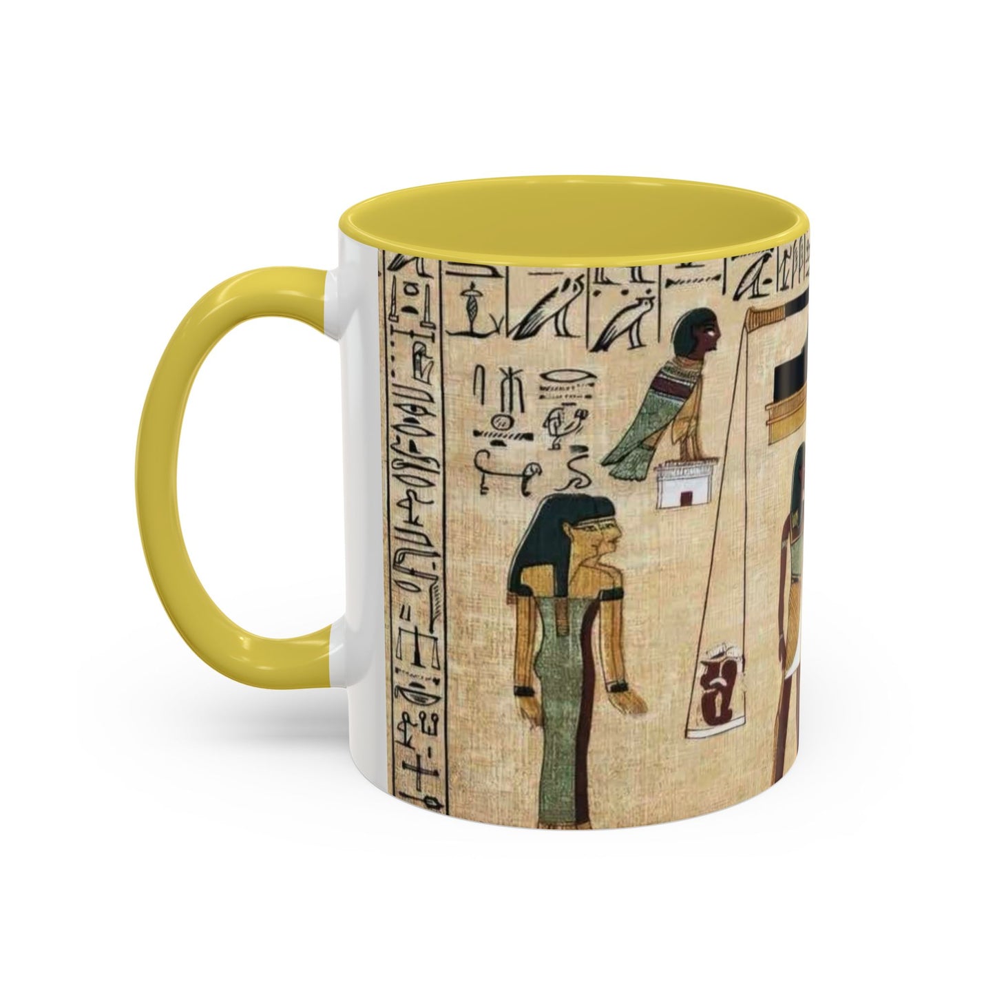 Ancient Egyptian Themed Coffee Mug - Colorful 11oz & 15oz | Unique Art Gift for History Lovers