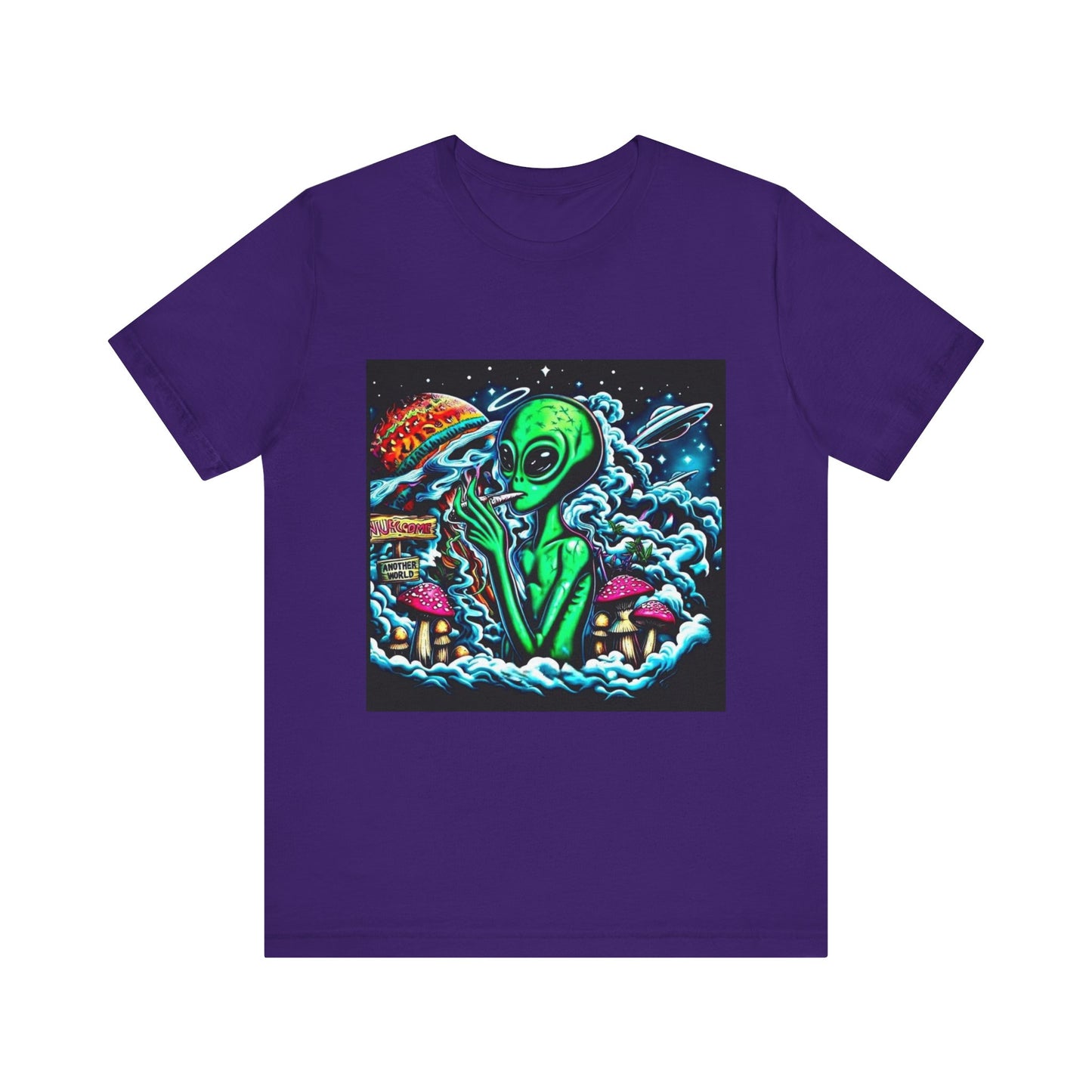 Alien Vibes Unisex Tee, Retro Alien Shirt, UFO Graphic Tee, Cute Space T-Shirt, Gift for Sci-Fi Lovers