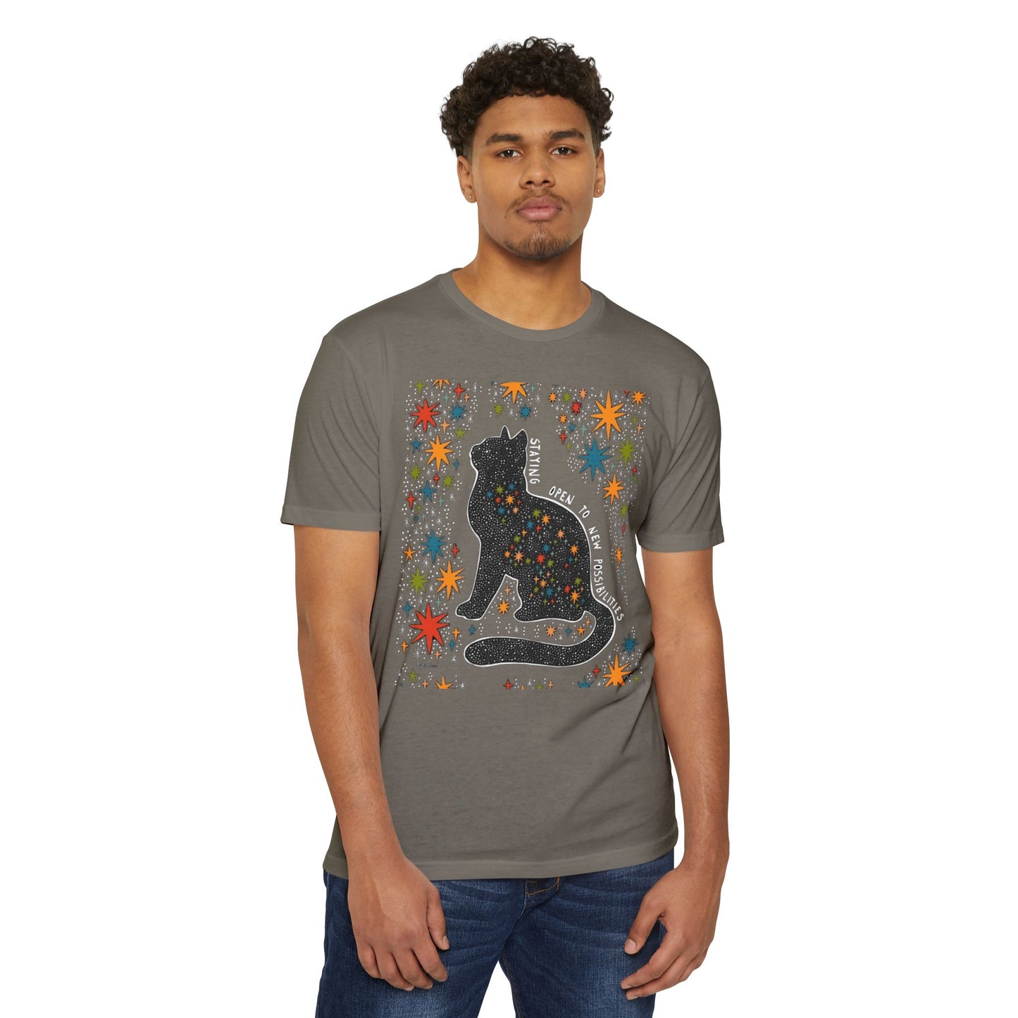 Whimsical Cat Graphic Unisex T-Shirt | Cute Art Tee, Cat Lover Gift, Animal T-Shirt, Fun Casual Wear, Comfortable Summer Top