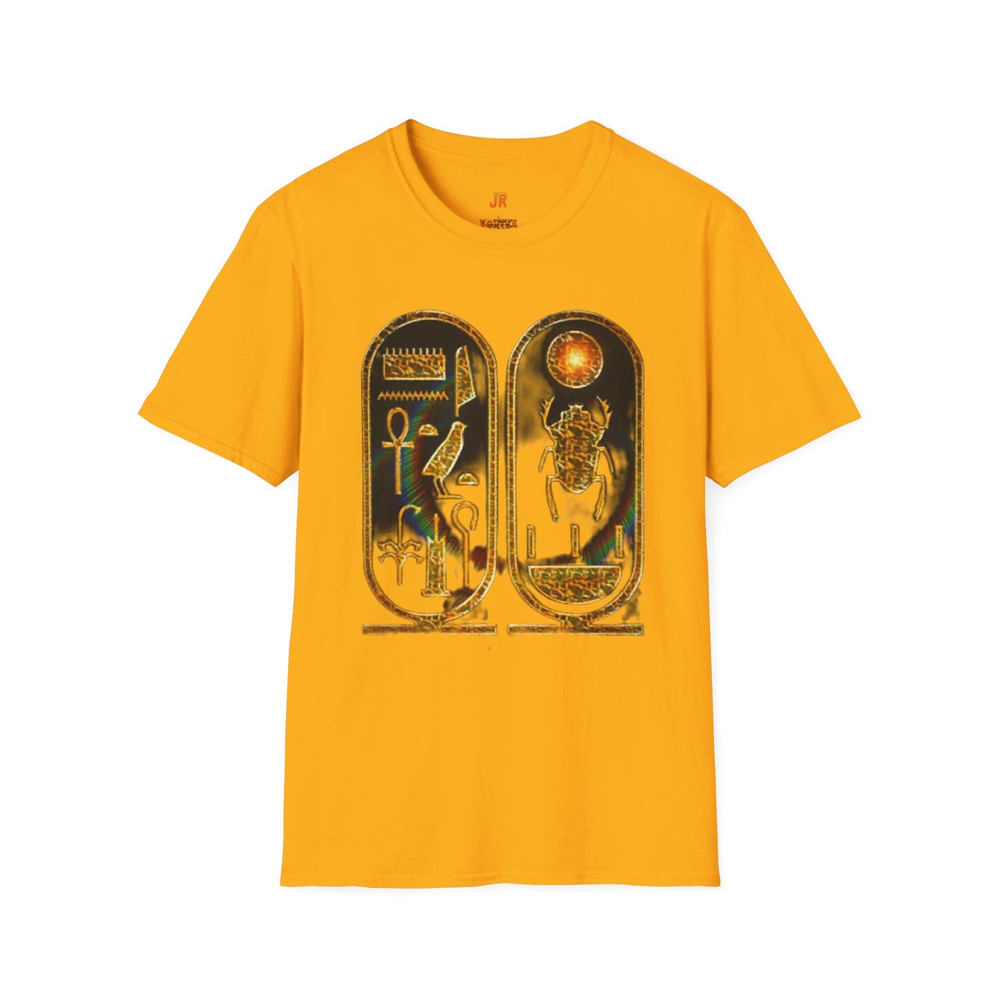 Vintage Egyptian Art Unisex Softstyle T-Shirt - Retro Graphic Tee, Unisex Casual Wear, Unique Gift for History Lovers, Summer Essential