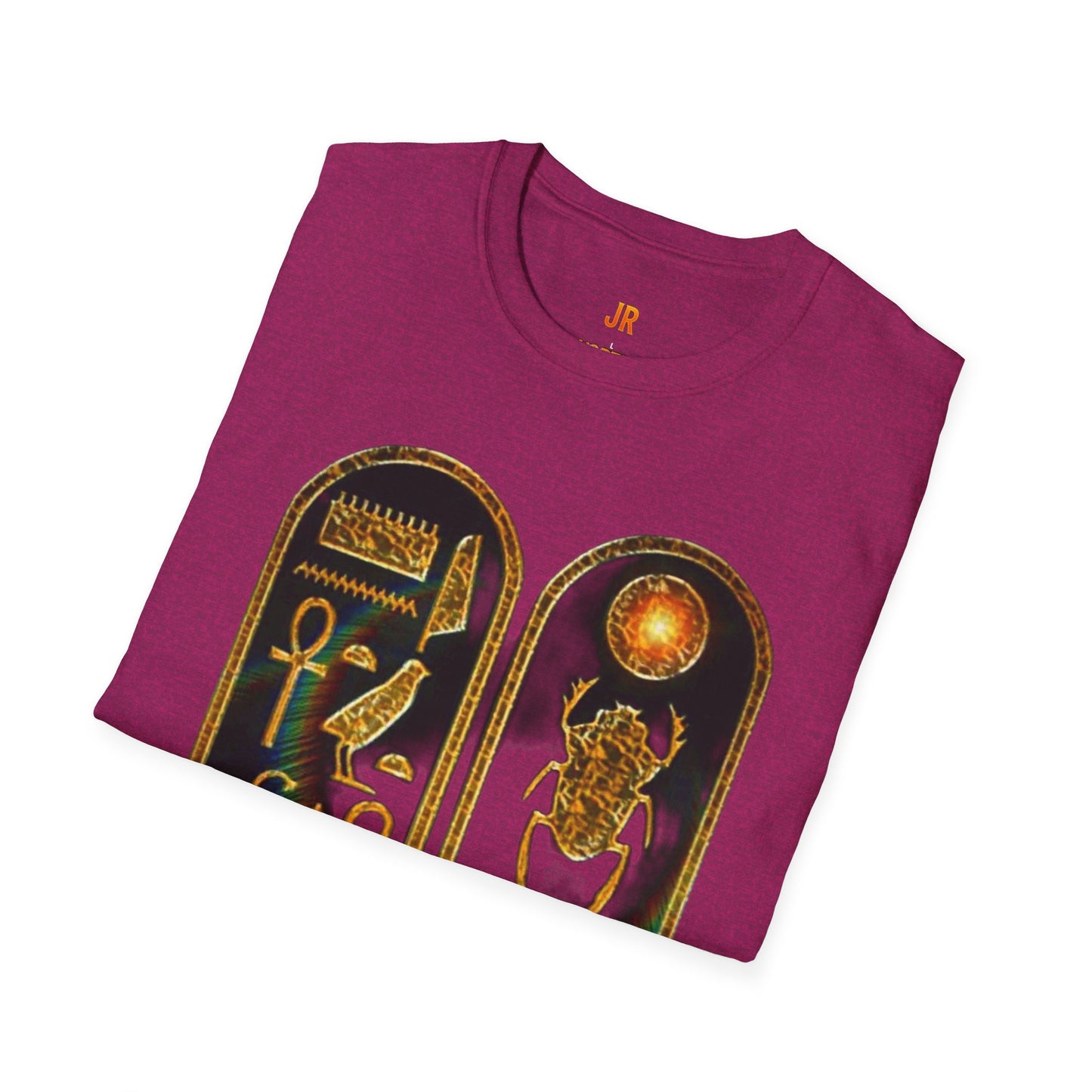 Vintage Egyptian Art Unisex Softstyle T-Shirt - Retro Graphic Tee, Unisex Casual Wear, Unique Gift for History Lovers, Summer Essential
