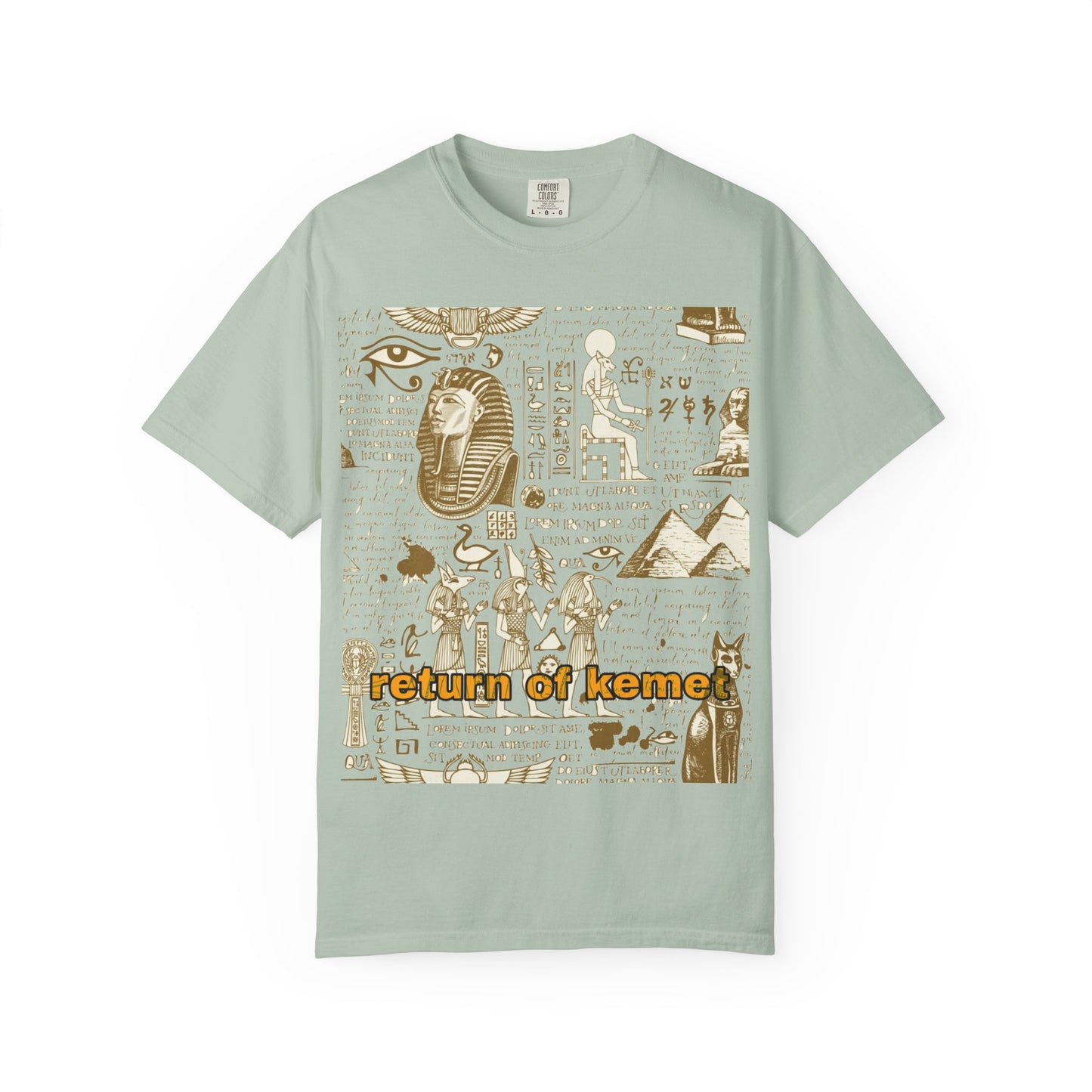 Egyptian-Inspired Unisex T-Shirt - Retro Vibe, Perfect for Music Lovers, Festivals, Gifts, Casual Wear, Vintage Style