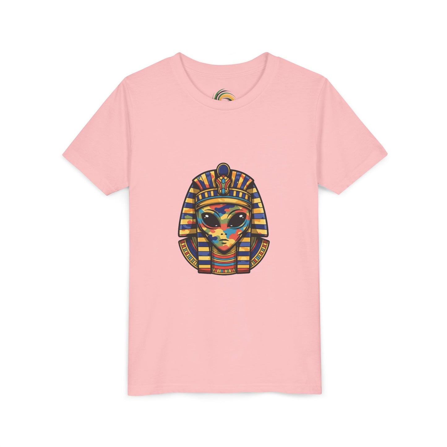 Colorful Pharaoh Youth Tee - Fun Gift, Apparel, Kids Fashion, Egyptian Theme, Summer Wear
