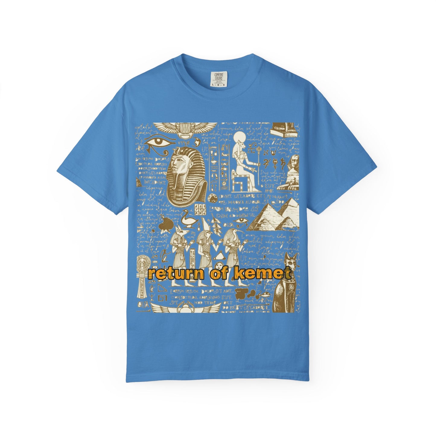 Egyptian-Inspired Unisex T-Shirt - Retro Vibe, Perfect for Music Lovers, Festivals, Gifts, Casual Wear, Vintage Style