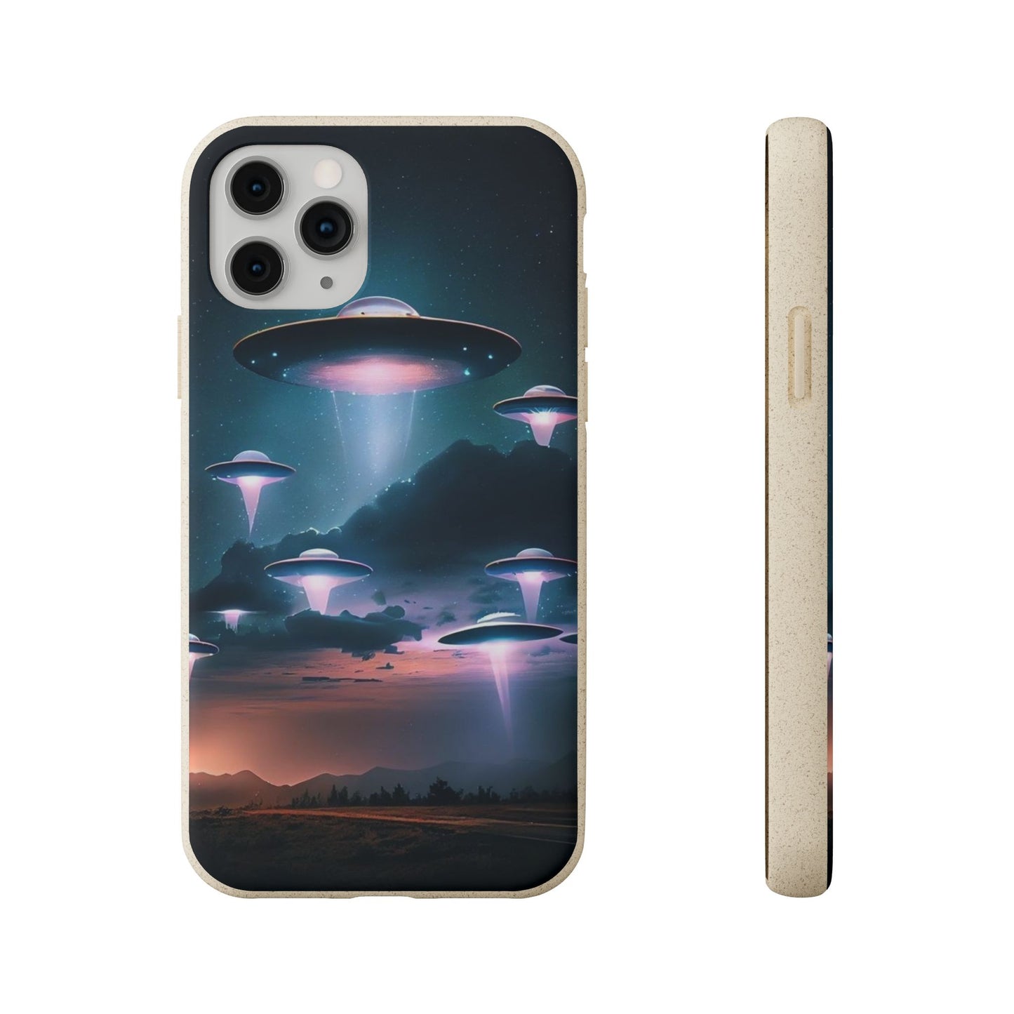 Biodegradable UFO Phone Case - Eco-Friendly and Stylish Design