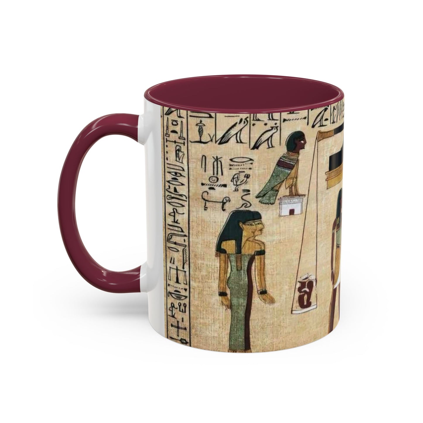 Ancient Egyptian Themed Coffee Mug - Colorful 11oz & 15oz | Unique Art Gift for History Lovers