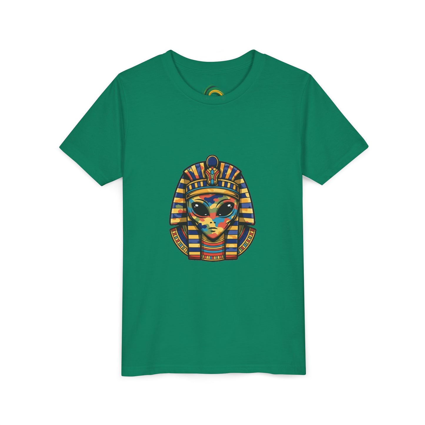 Colorful Pharaoh Youth Tee - Fun Gift, Apparel, Kids Fashion, Egyptian Theme, Summer Wear