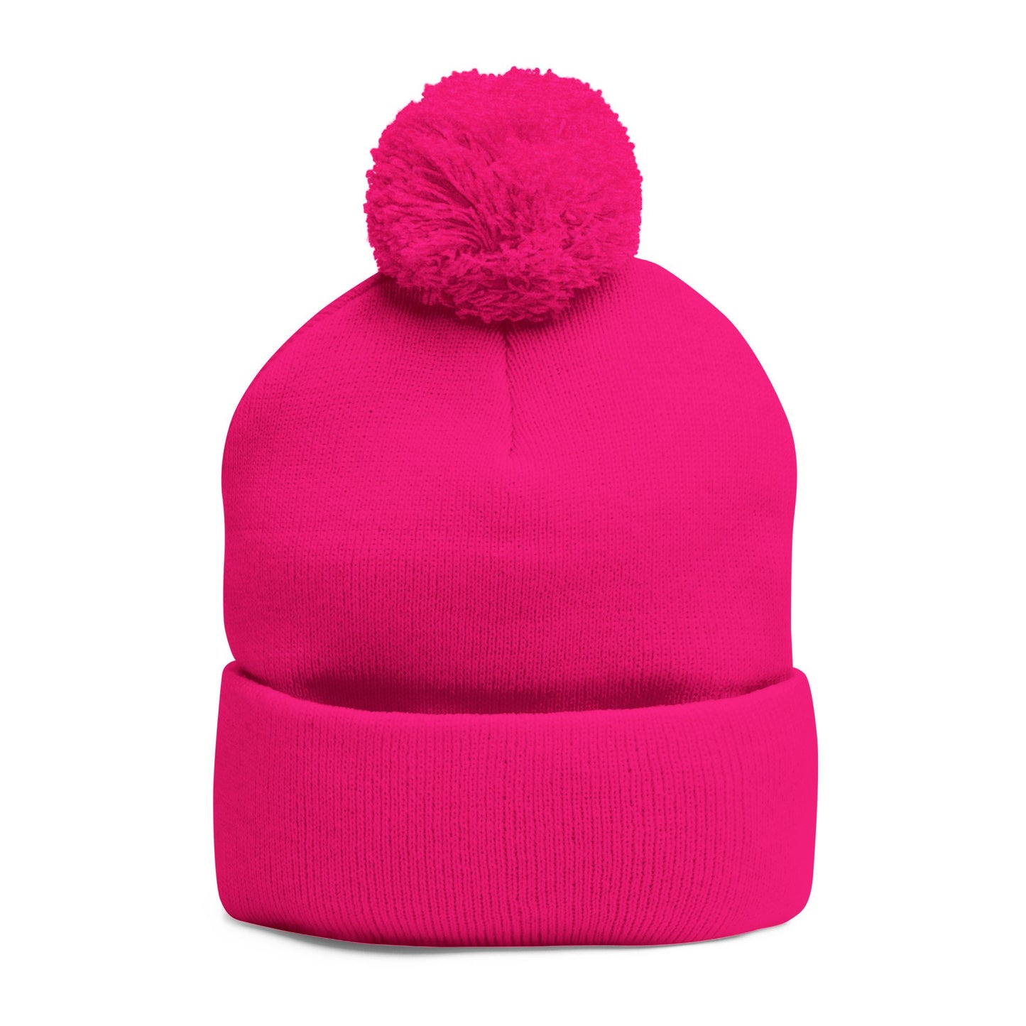 Cozy Embroidered Pom-Pom Knit Cap, Winter Hat for Men & Women, Holiday Gift Beanie, Cute Knitted Cap, Casual Headwear