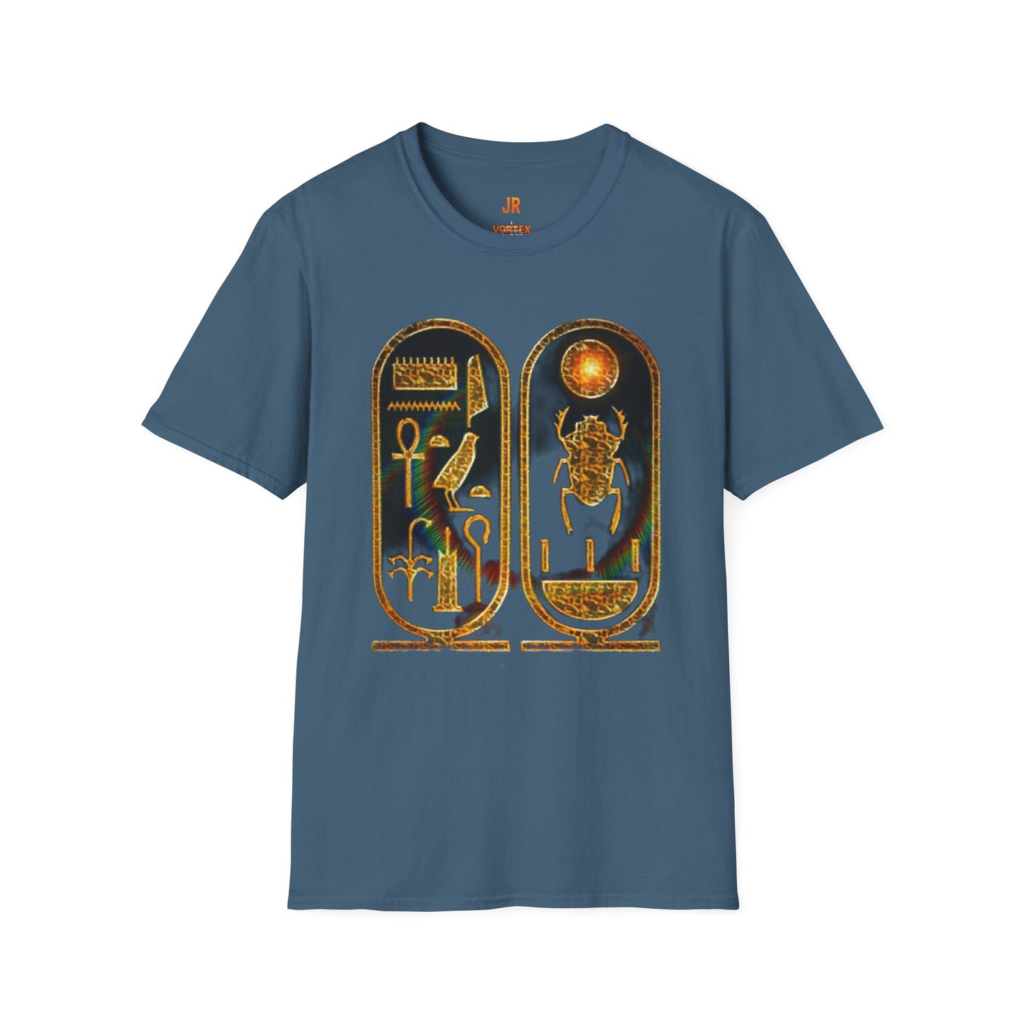 Vintage Egyptian Art Unisex Softstyle T-Shirt - Retro Graphic Tee, Unisex Casual Wear, Unique Gift for History Lovers, Summer Essential
