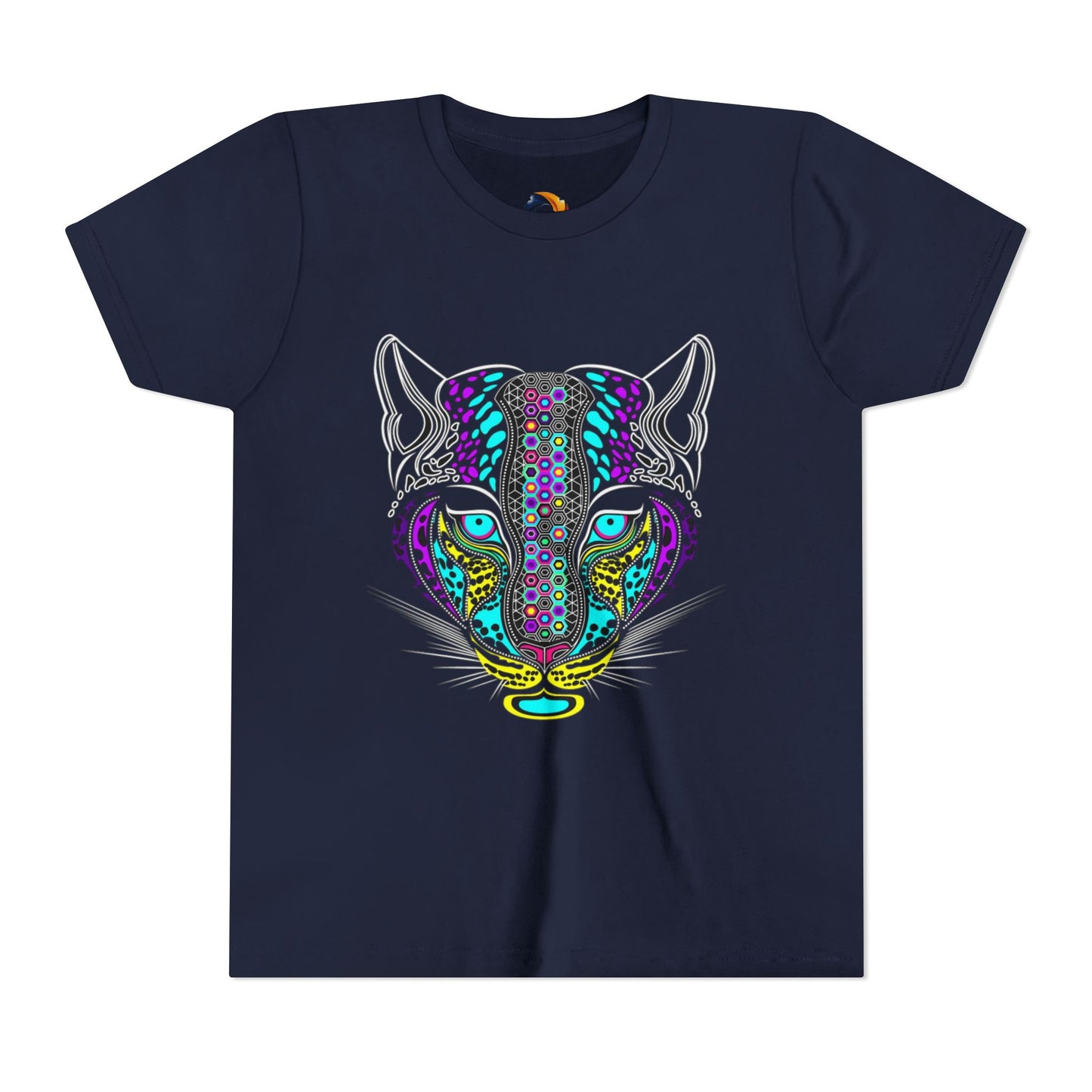 Colorful Tiger Youth Tee, Trendy Kids Shirt, Animal Lover Gift, Fun Birthday Apparel, Unique Graphic Tee