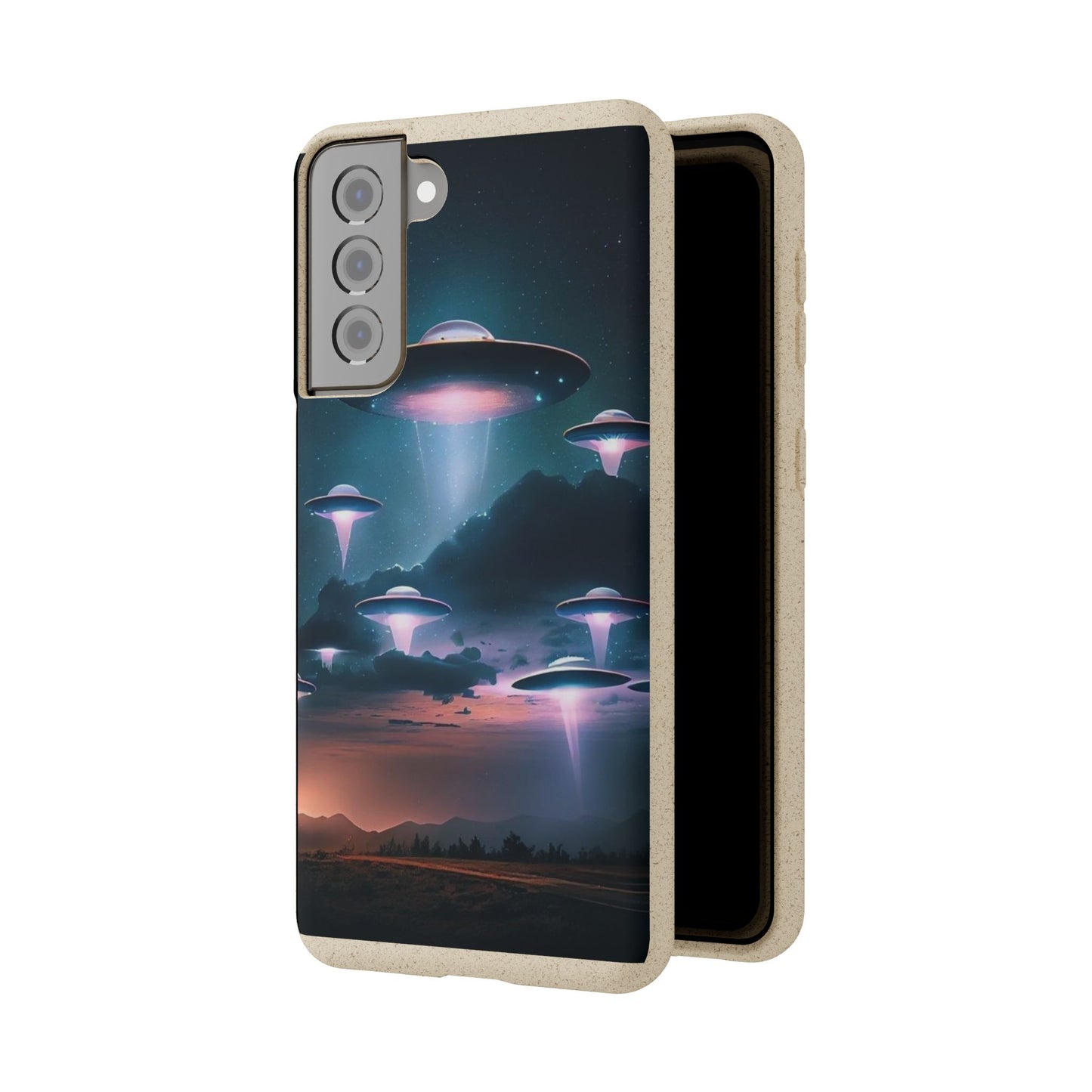 Biodegradable UFO Phone Case - Eco-Friendly and Stylish Design