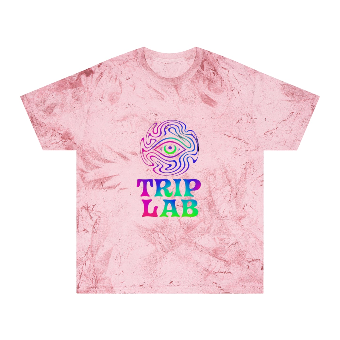Colorful Psychedelic T-Shirt👍 with Trip Lab Design, Unisex Tee, Festival Attire, Statement Shirt, Casual Wear, Gift for Friends