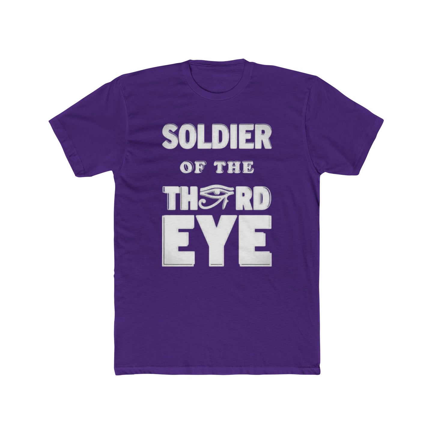 Soldier of the Third Eye Unisex Cotton Crew Tee, Spiritual T-Shirt, Gift for Friends, Meditation Shirt, Mindfulness Apparel