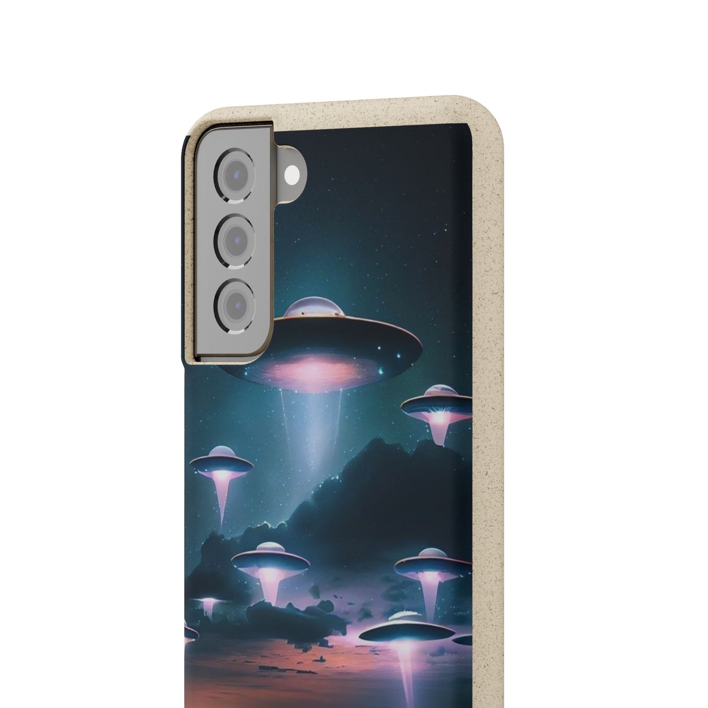 Biodegradable UFO Phone Case - Eco-Friendly and Stylish Design