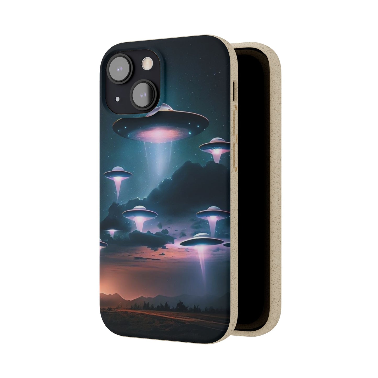 Biodegradable UFO Phone Case - Eco-Friendly and Stylish Design